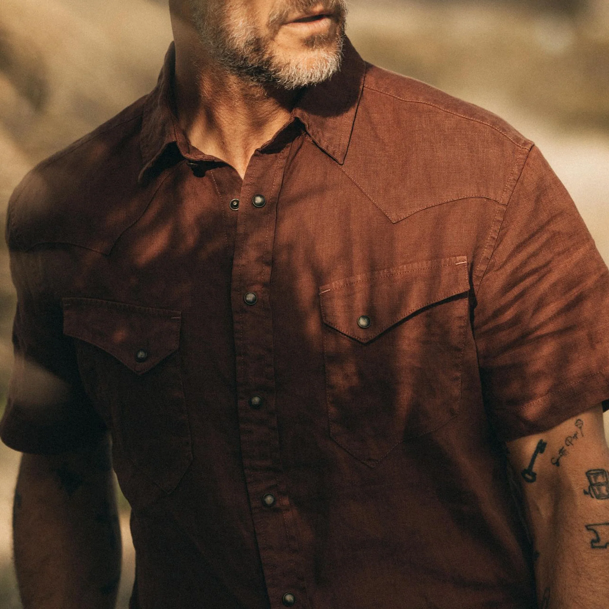 The Short Sleeve Western in Dried Guajillo - Image 3
