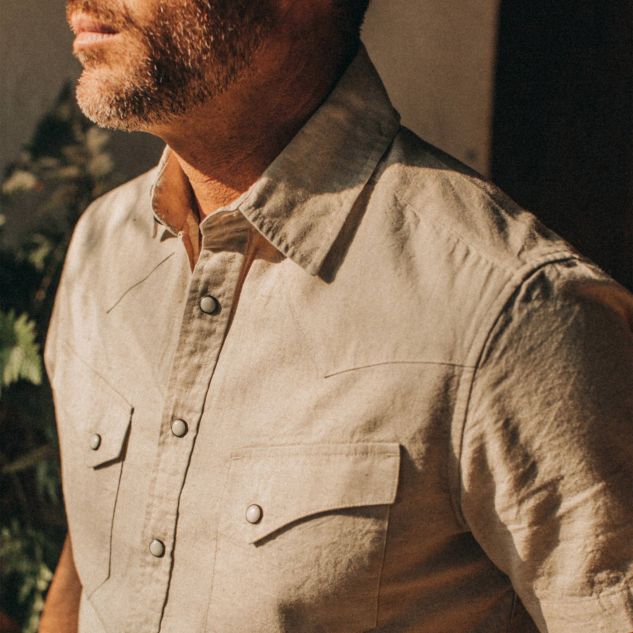 The Short Sleeve Western in Natural - Image 3
