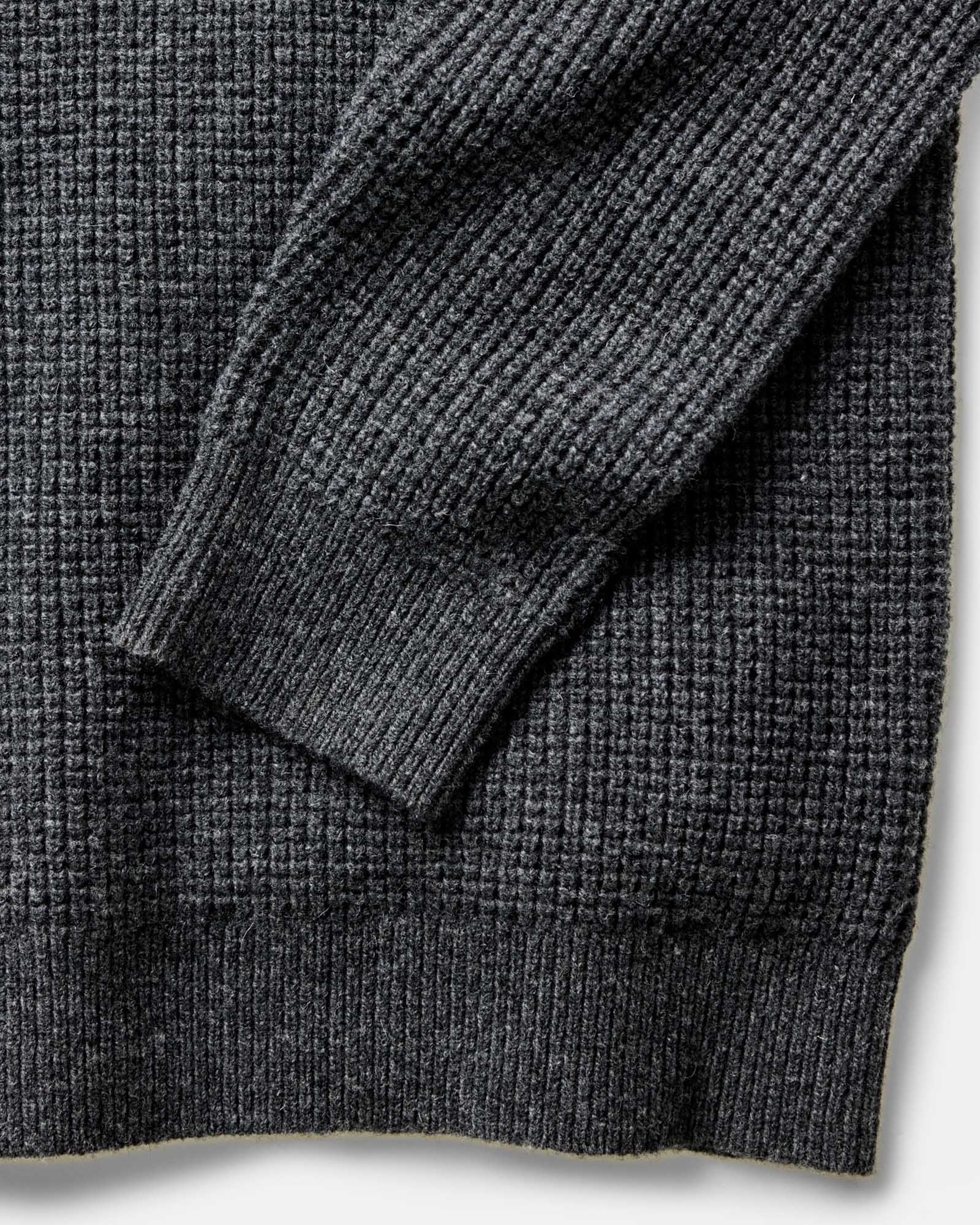 The Sidecountry Crew in Heather Graphite Merino Waffle - Image 5
