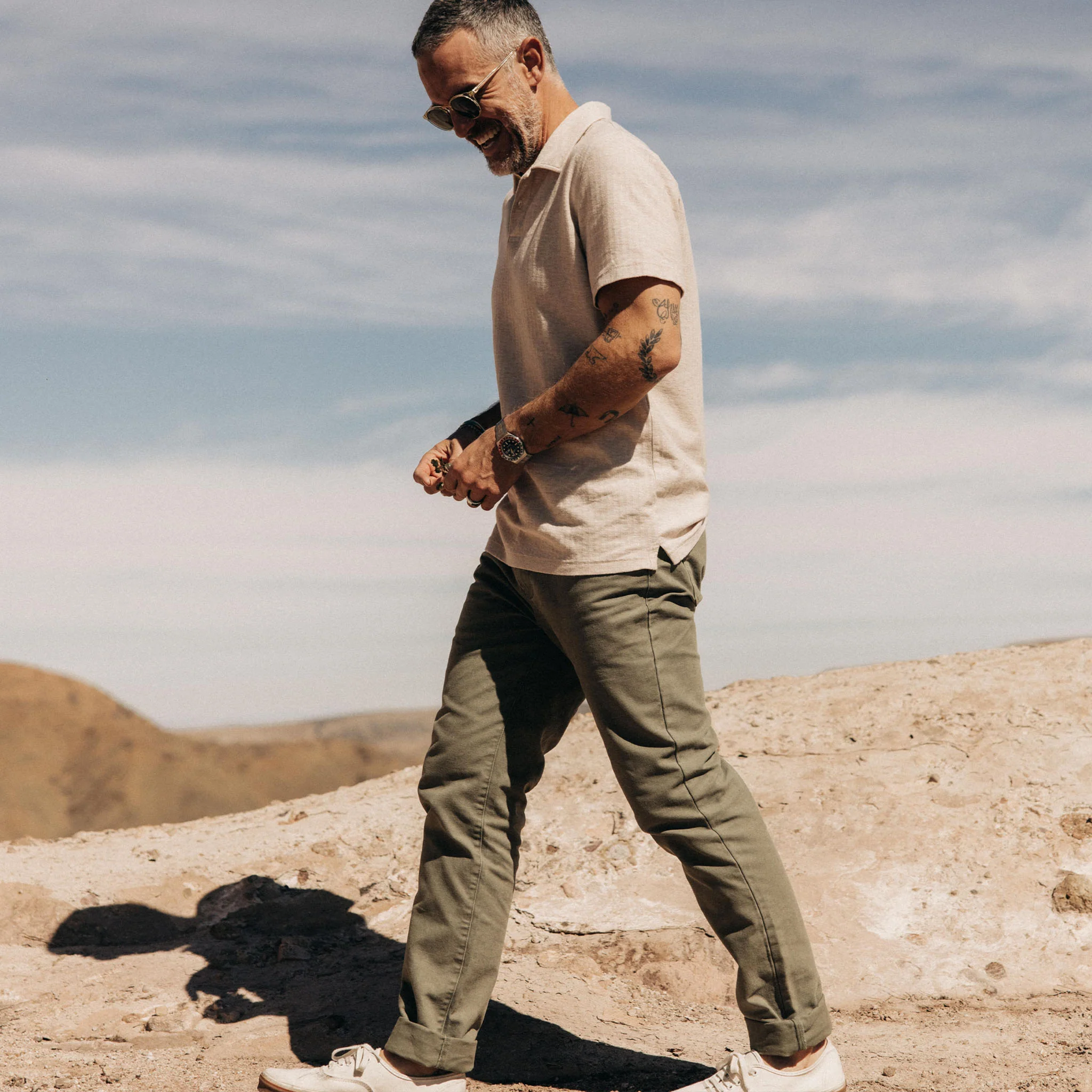 The Slim All Day Pant in Arid Eucalyptus Canvas - Image 4