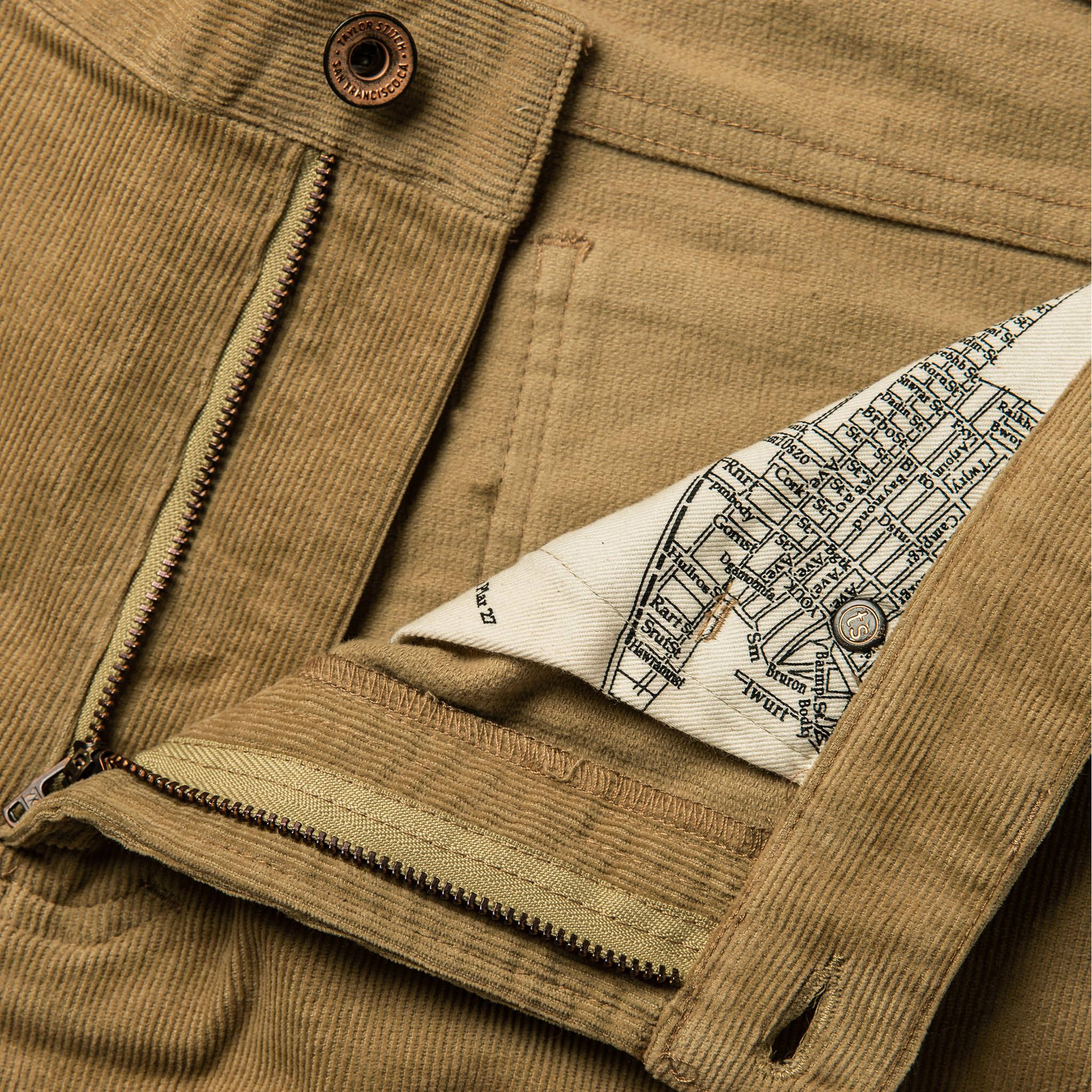 The Slim All Day Pant in British Khaki Cord - Image 6