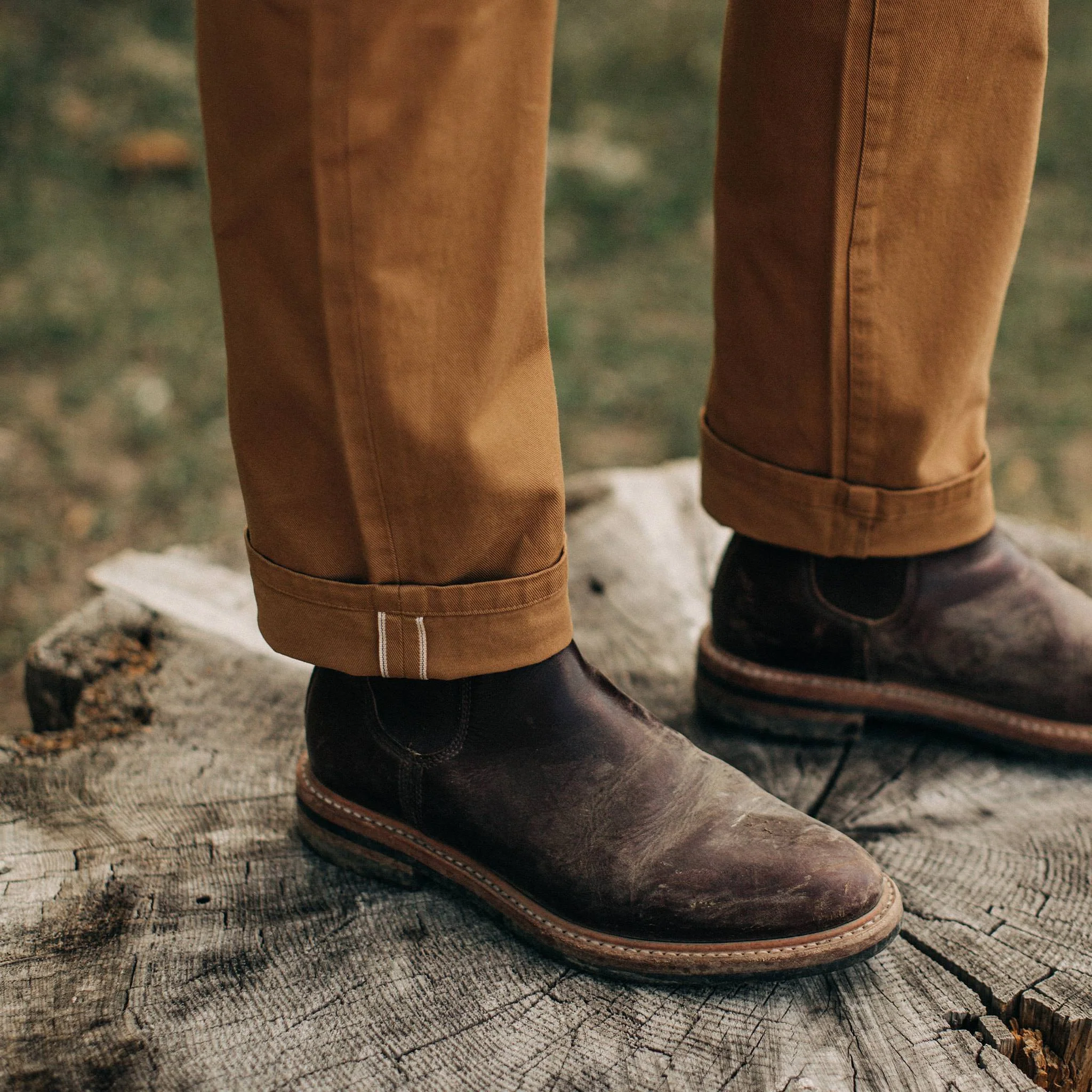 The Slim All Day Pant in British Khaki Selvage - Image 4