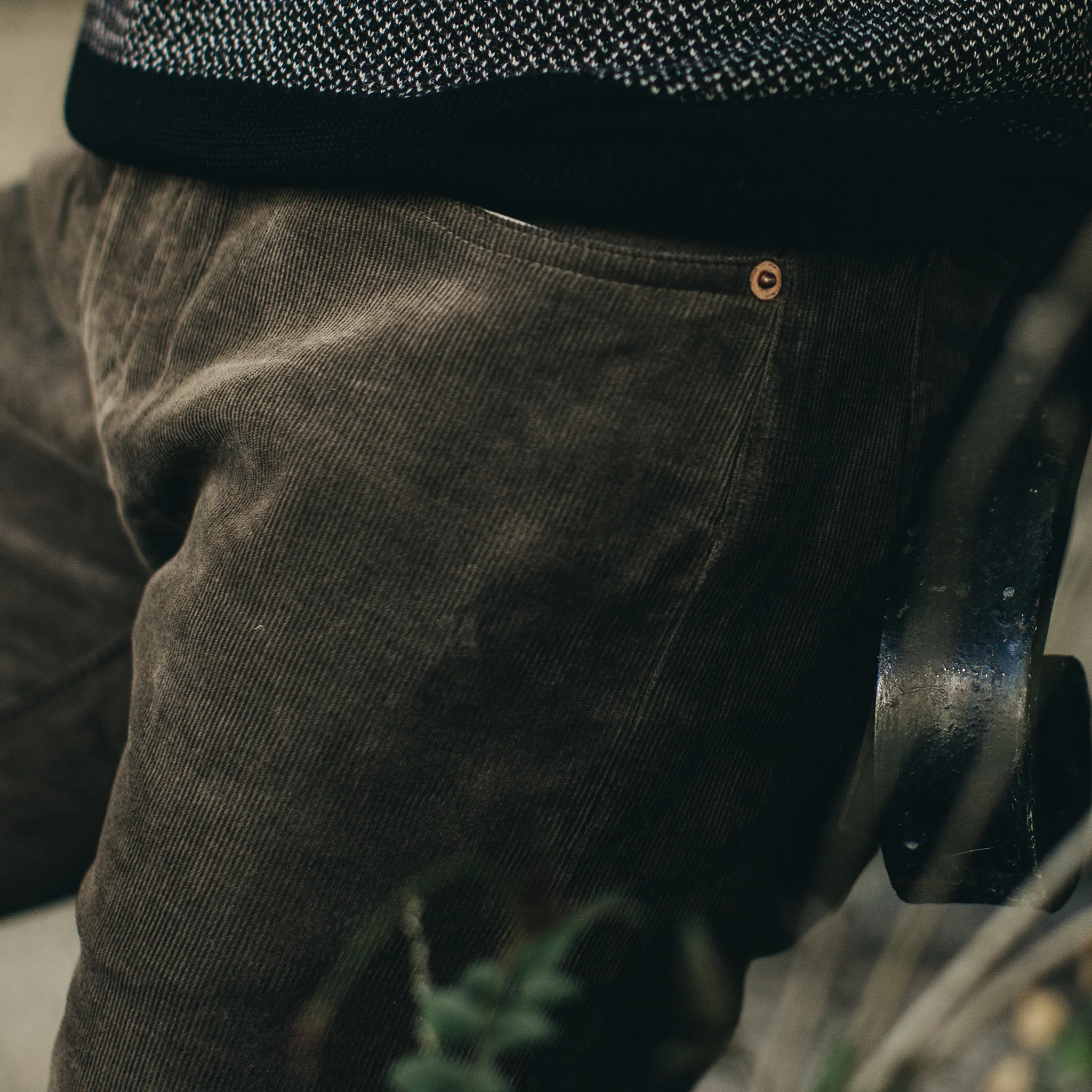 The Slim All Day Pant in Espresso Cord - Image 3