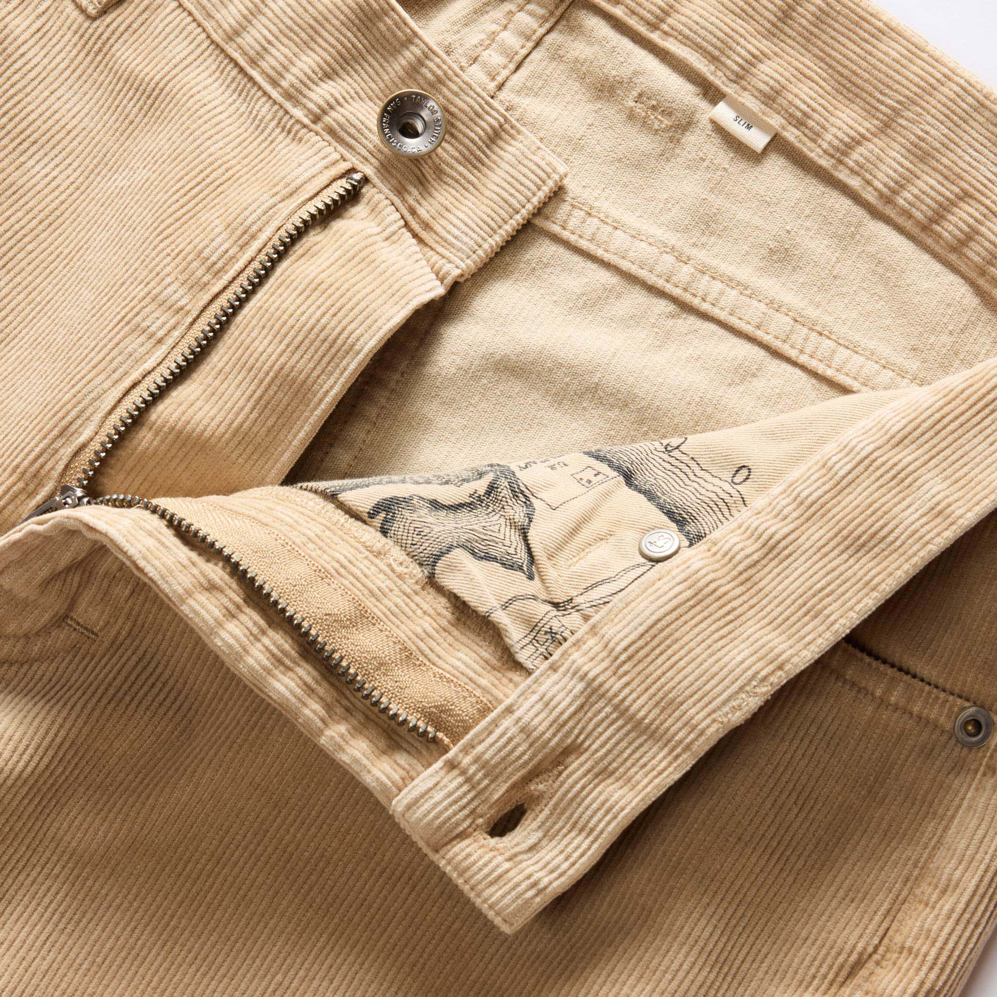 The Slim All Day Pant in Light Khaki Cord - Image 7