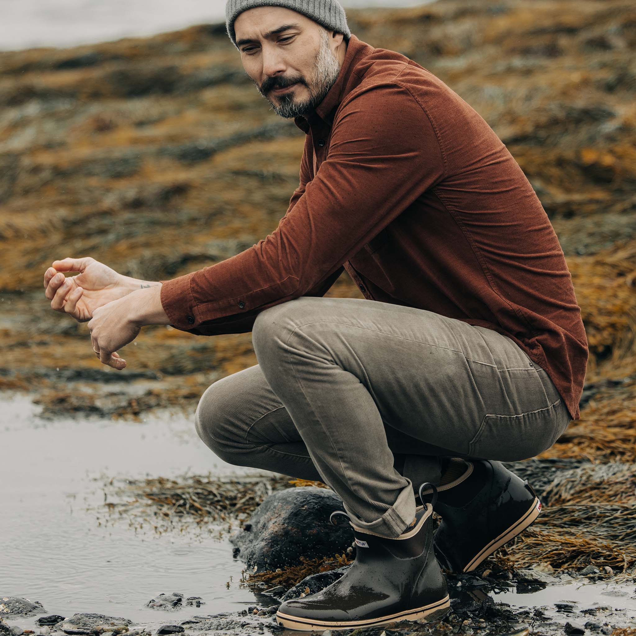 The Slim All Day Pant in Morel Cord - Image 3