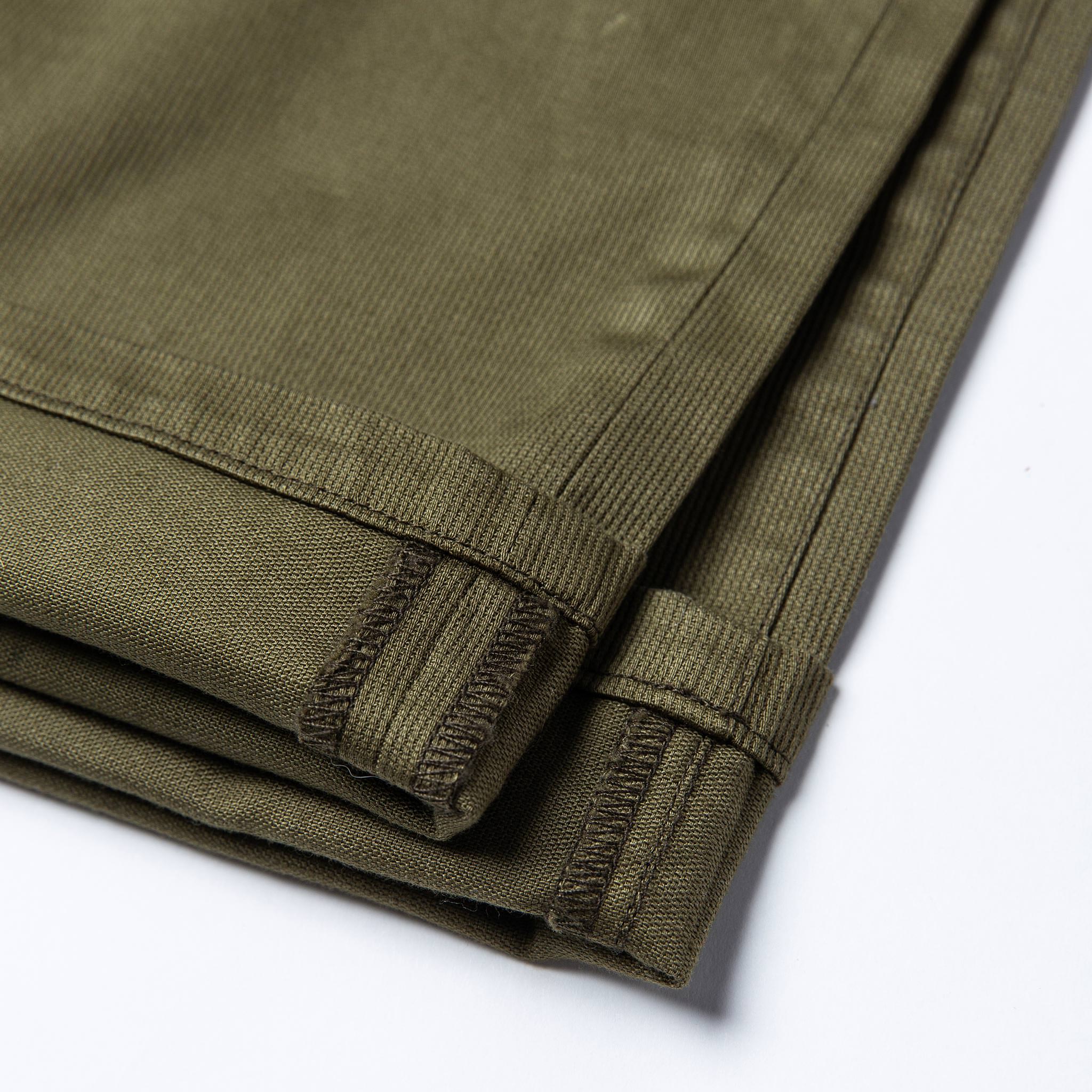 The Slim All Day Pant in Olive Bedford Cord - Image 8
