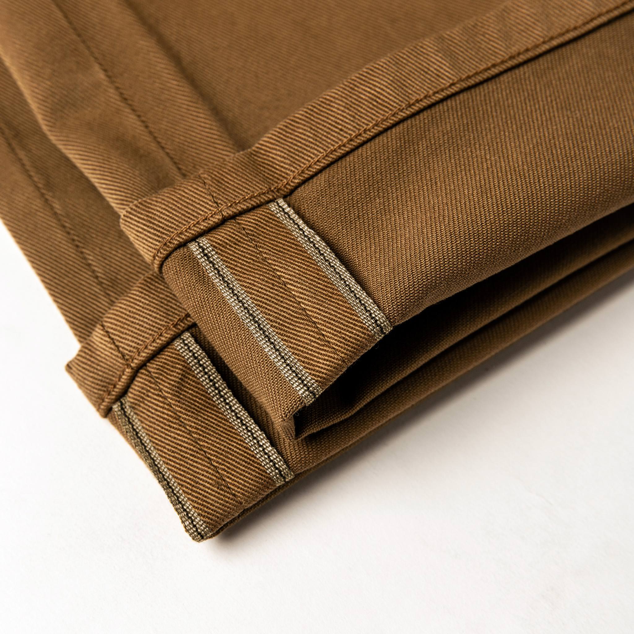 The Slim All Day Pant in Rustic Oak Organic Selvage - Image 9