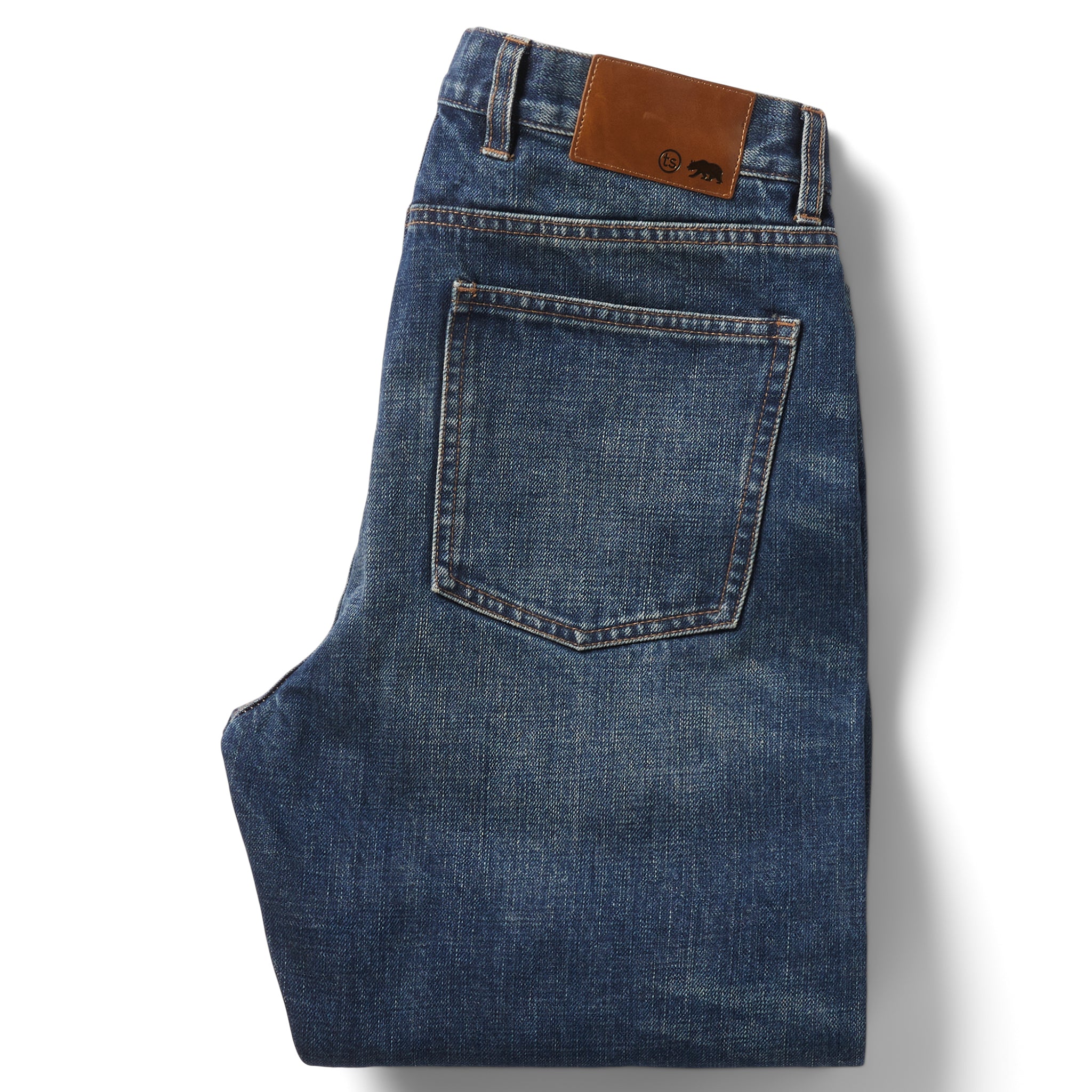 The Slim Brushed Back Jean in Sawyer Wash Organic Selvage - Image 6