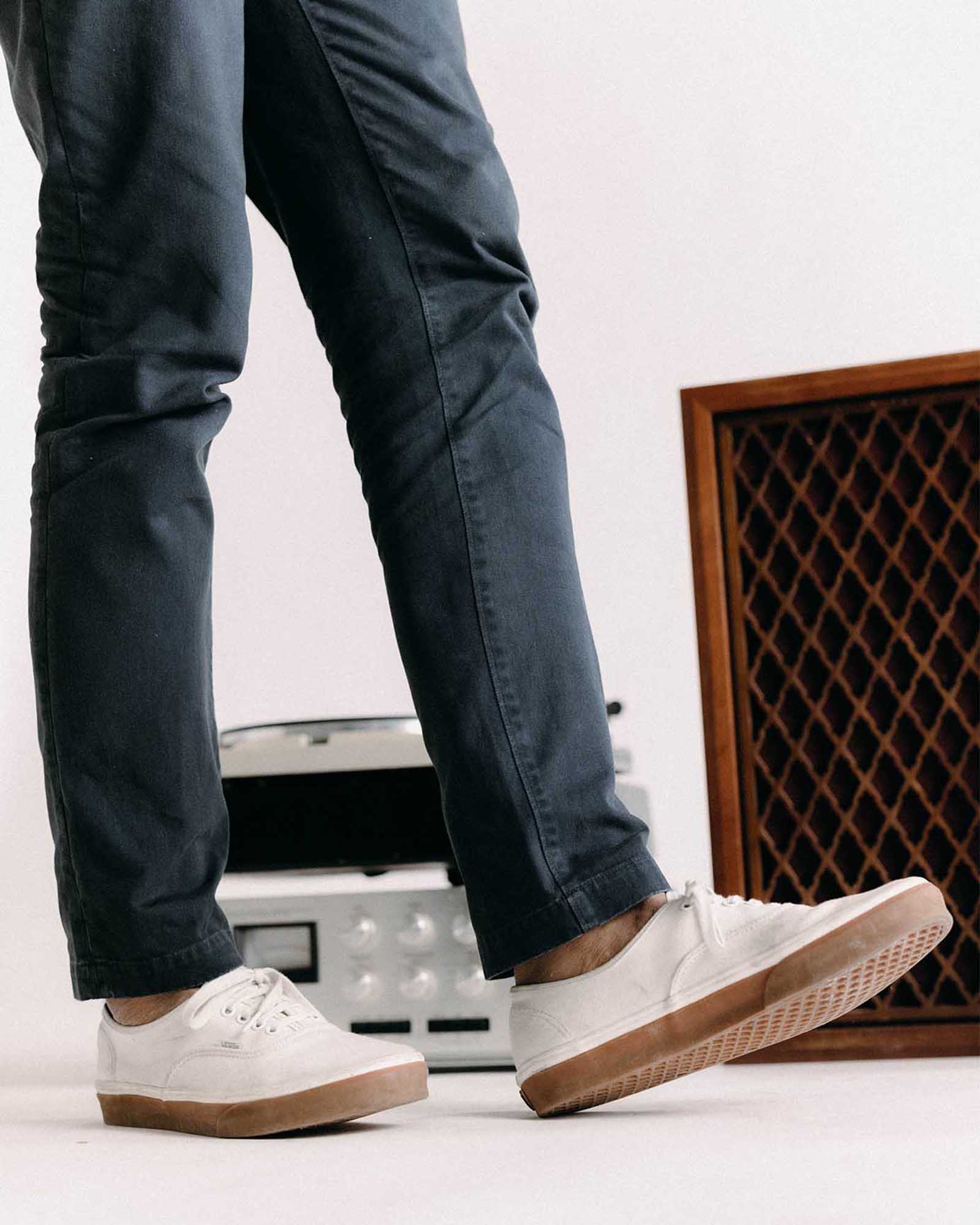 The Slim Foundation Pant in Organic Navy - Image 3