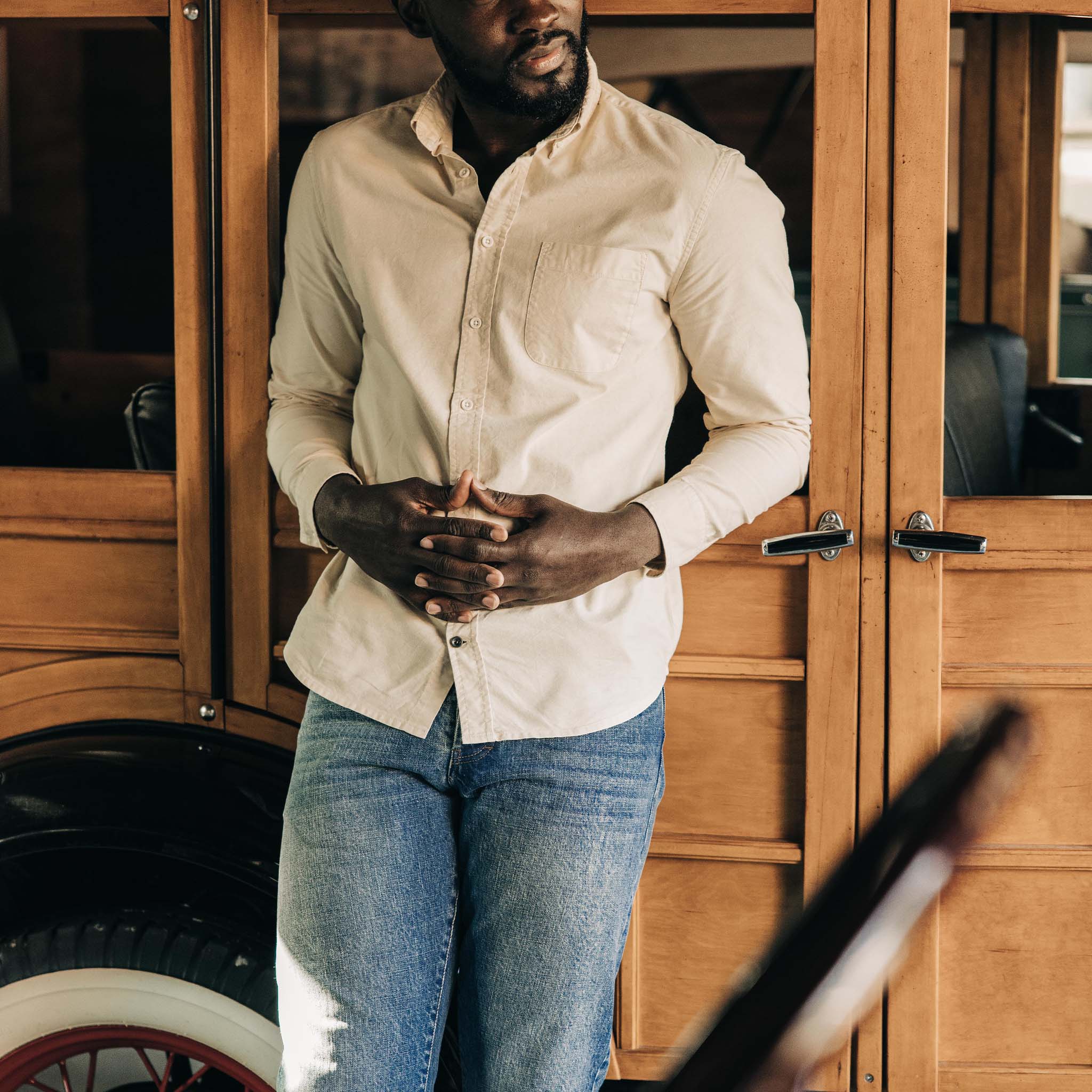 The Slim Jean in Fletcher Wash Organic Selvage - Image 2
