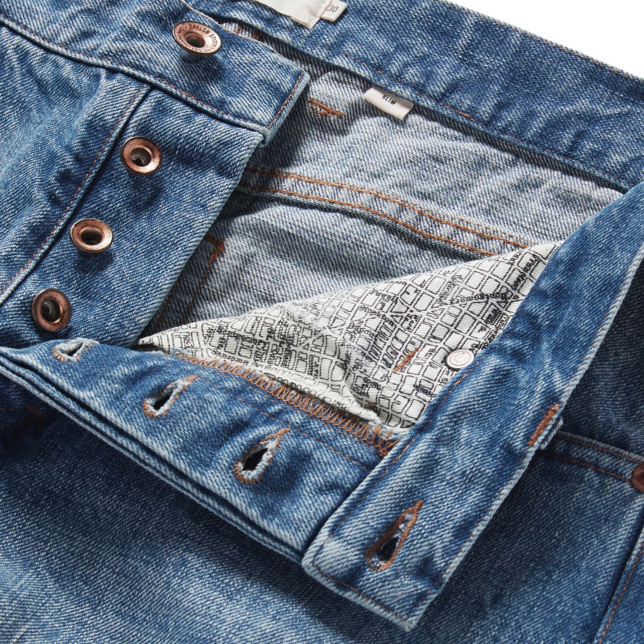 The Slim Jean in Fletcher Wash Organic Selvage - Image 4