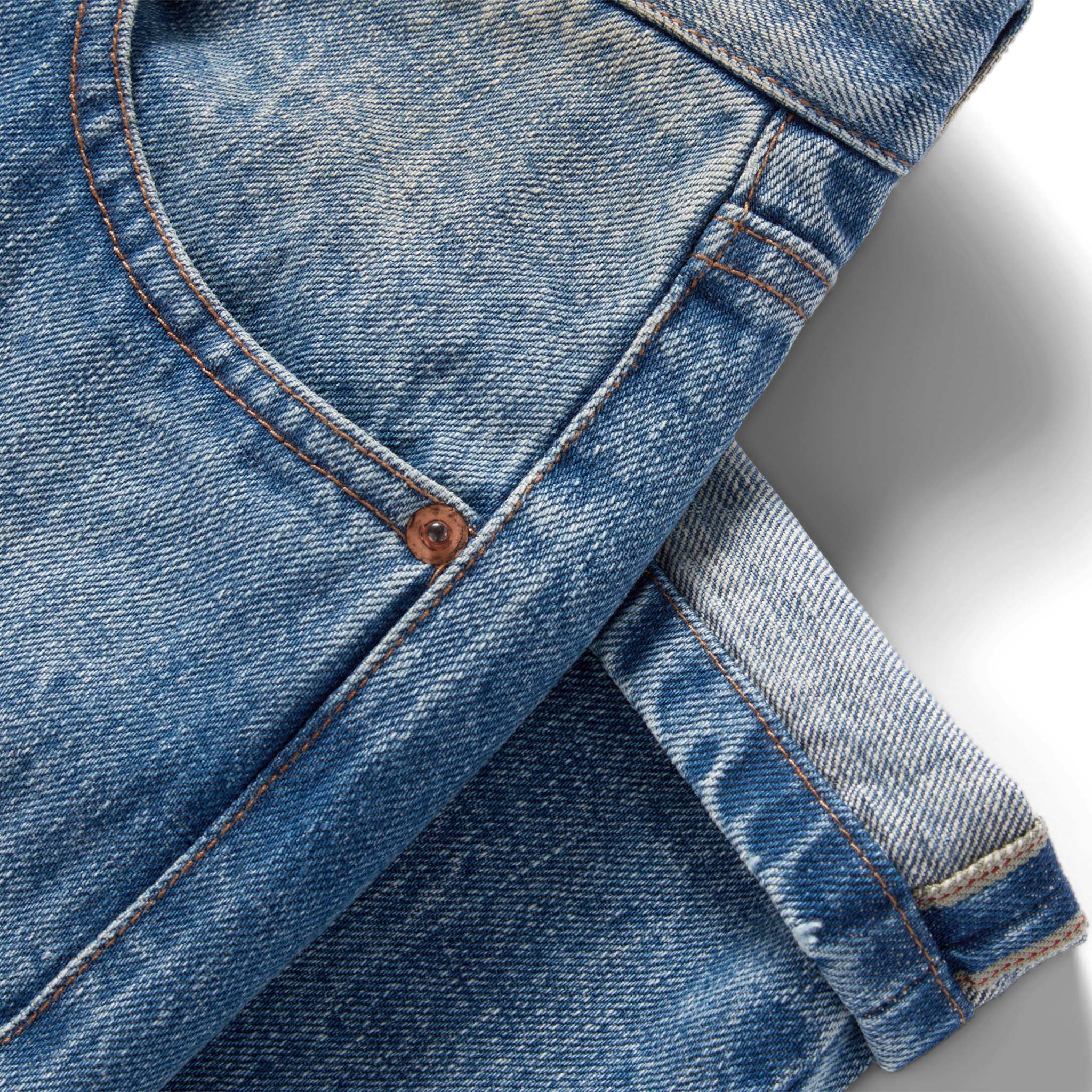 The Slim Jean in Fletcher Wash Organic Selvage - Image 9
