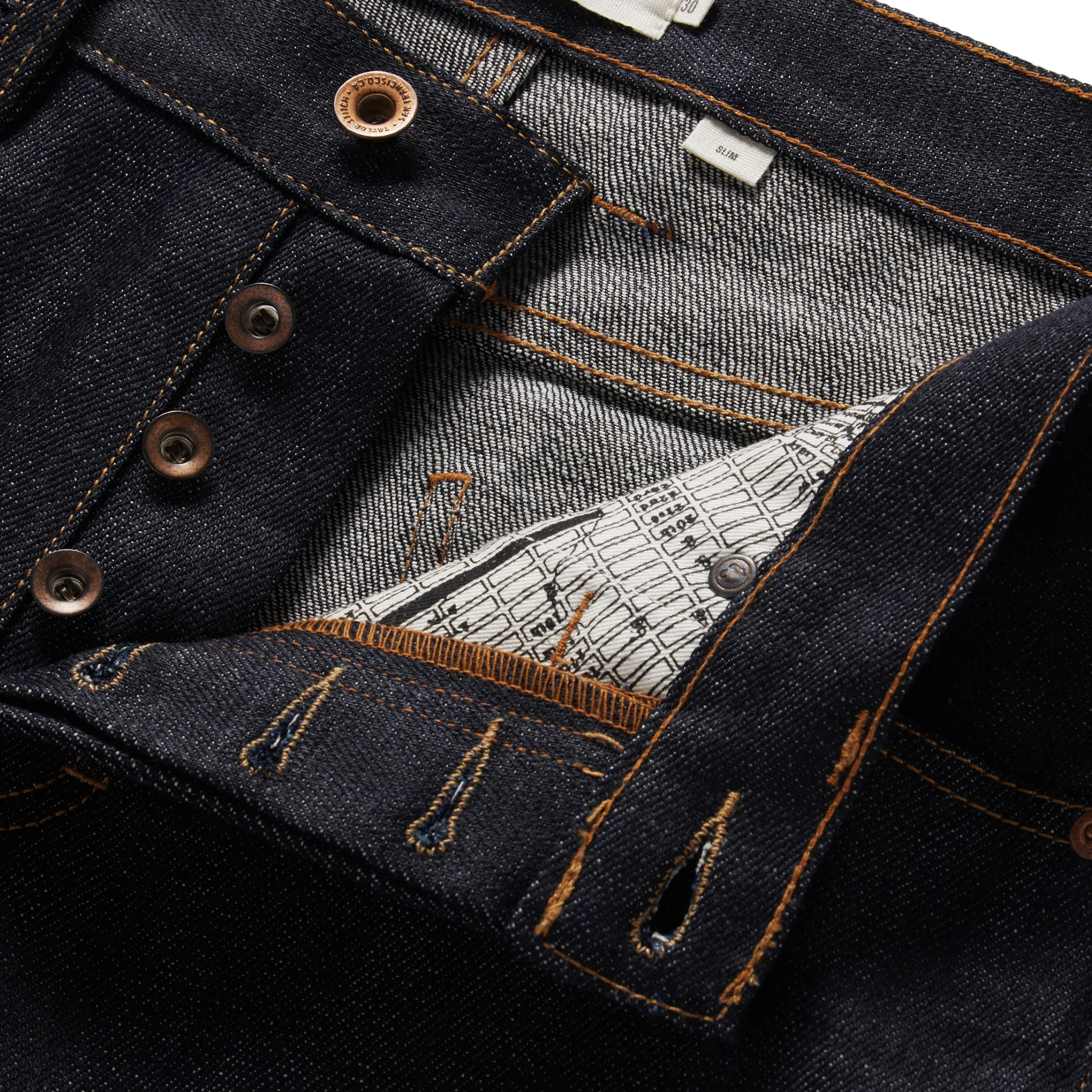 The Slim Jean in Kuroki Welterweight Slub - Image 5