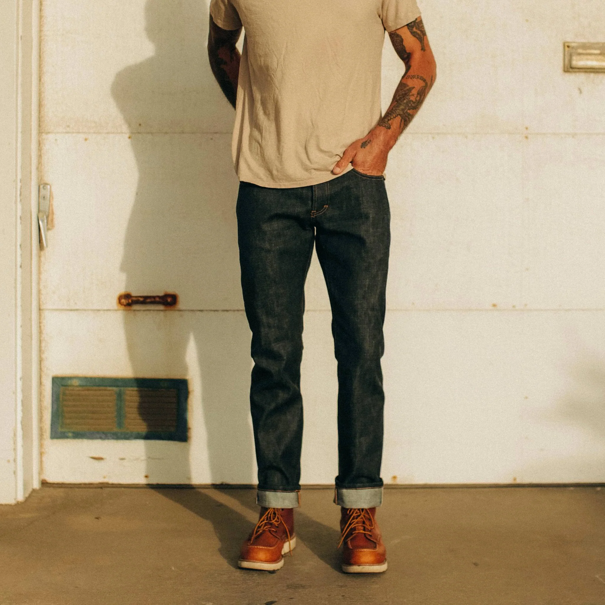 The Slim Jean in Natural Indigo Selvage - Image 2