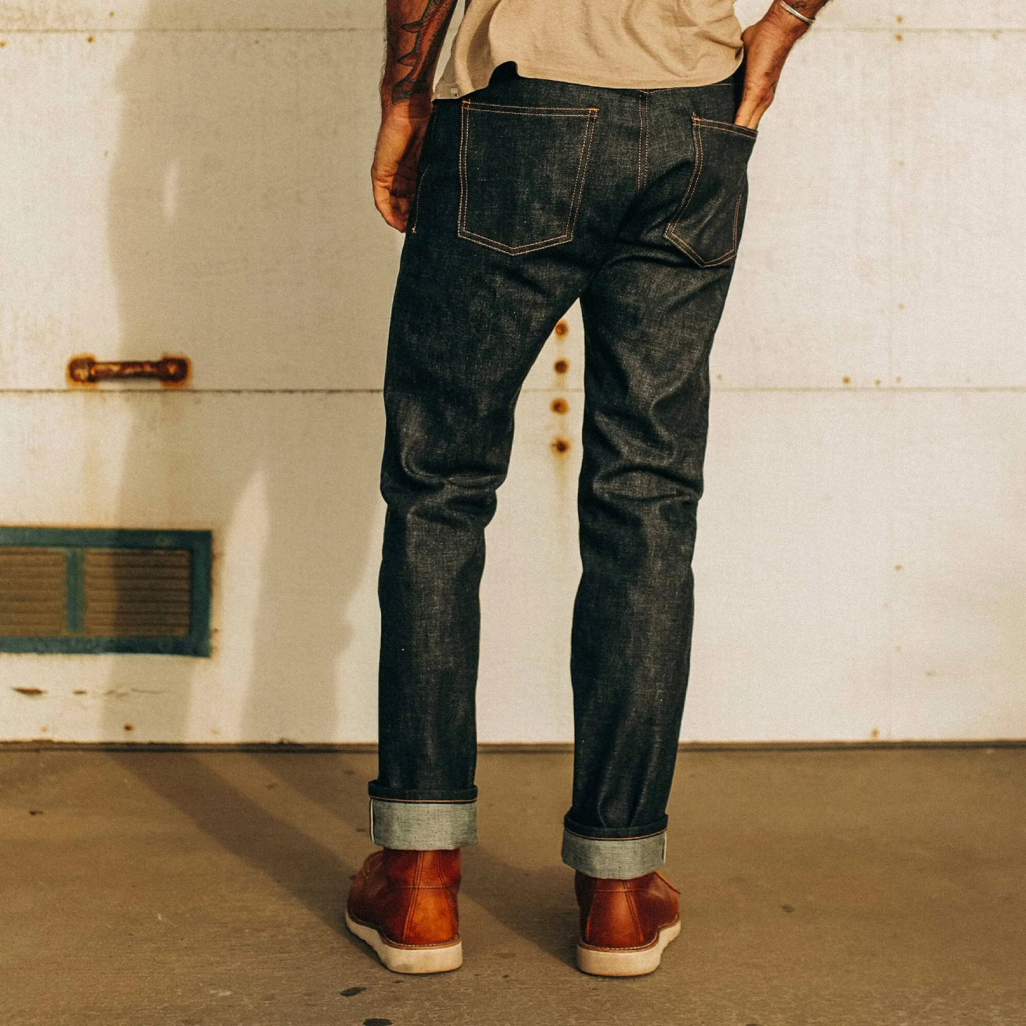 The Slim Jean in Natural Indigo Selvage - Image 5
