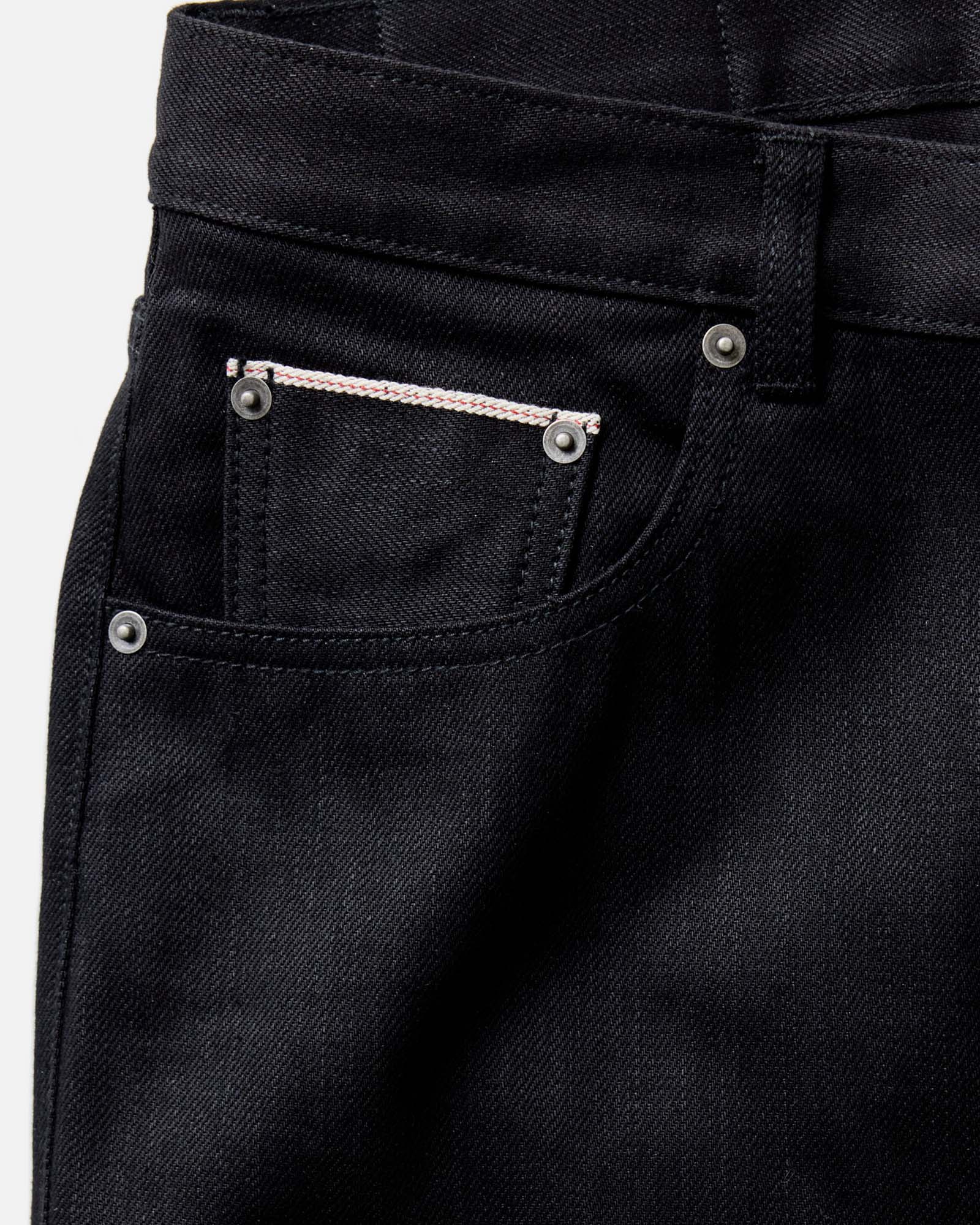 The Slim Jean in Rigid Black Organic Selvedge - Image 5
