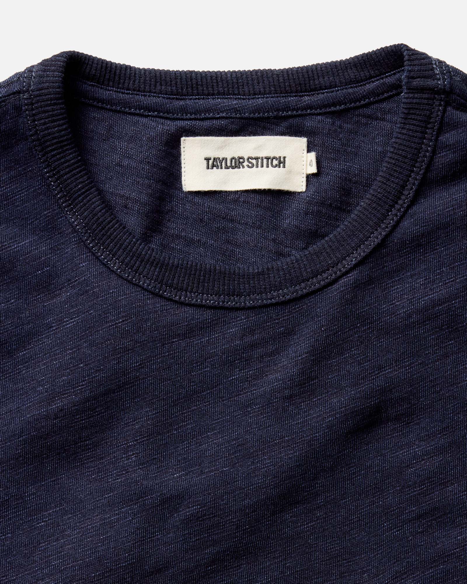 The Slub Tee in Rinsed Indigo - Image 3