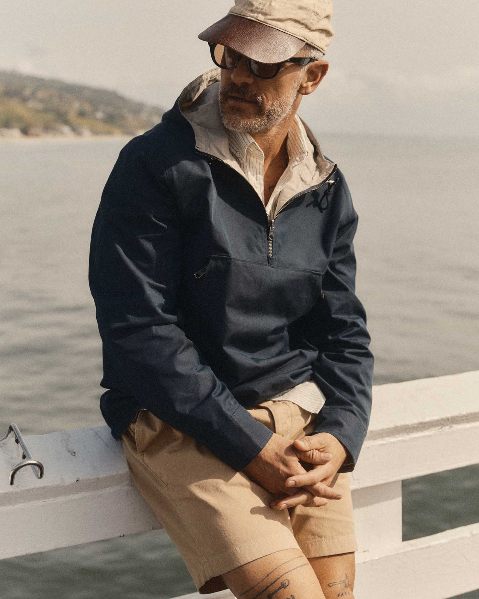 The Squall Anorak in Navy Twill - Image 2