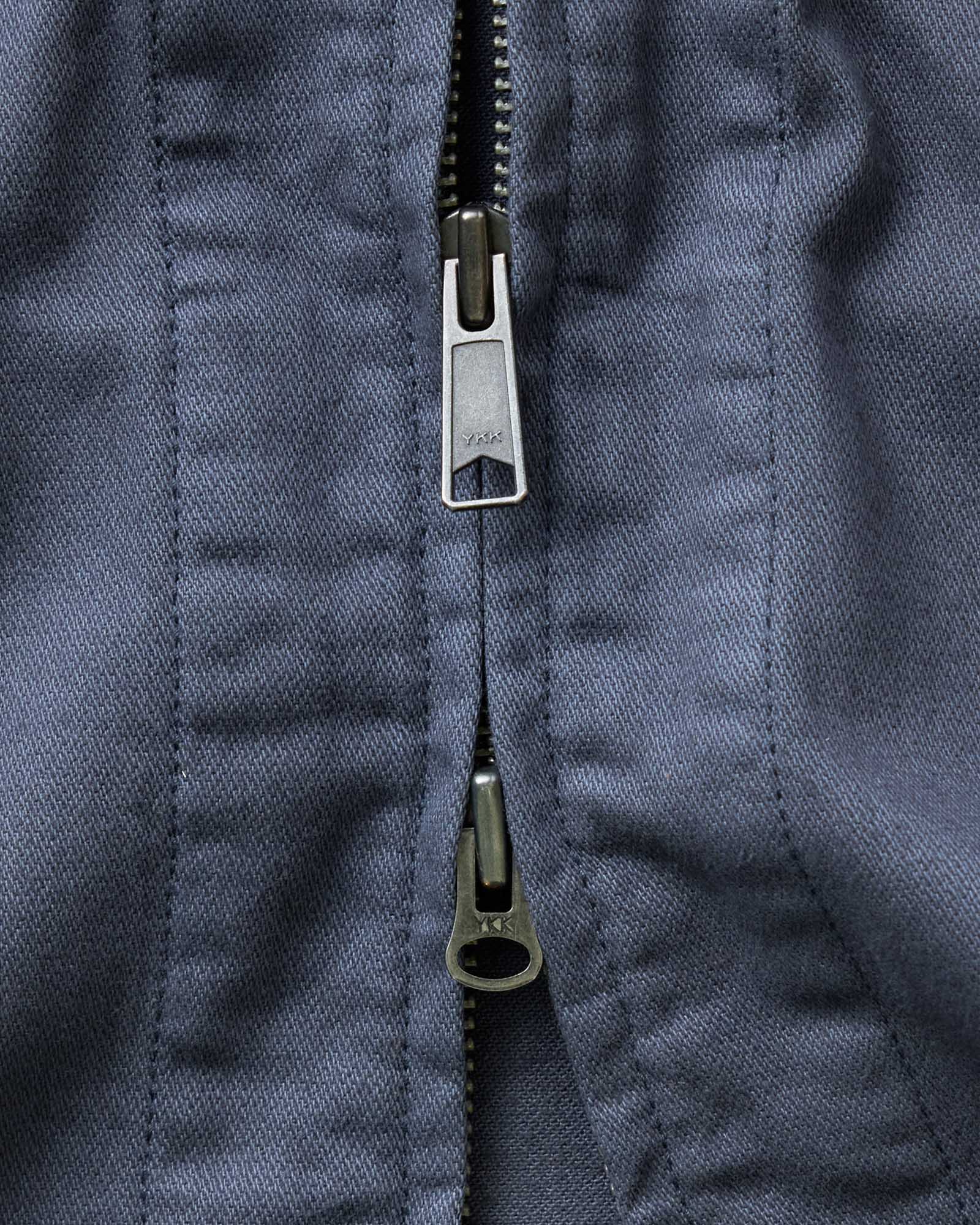 The Station Jacket in Petrol Blue Broken Twill - Image 4