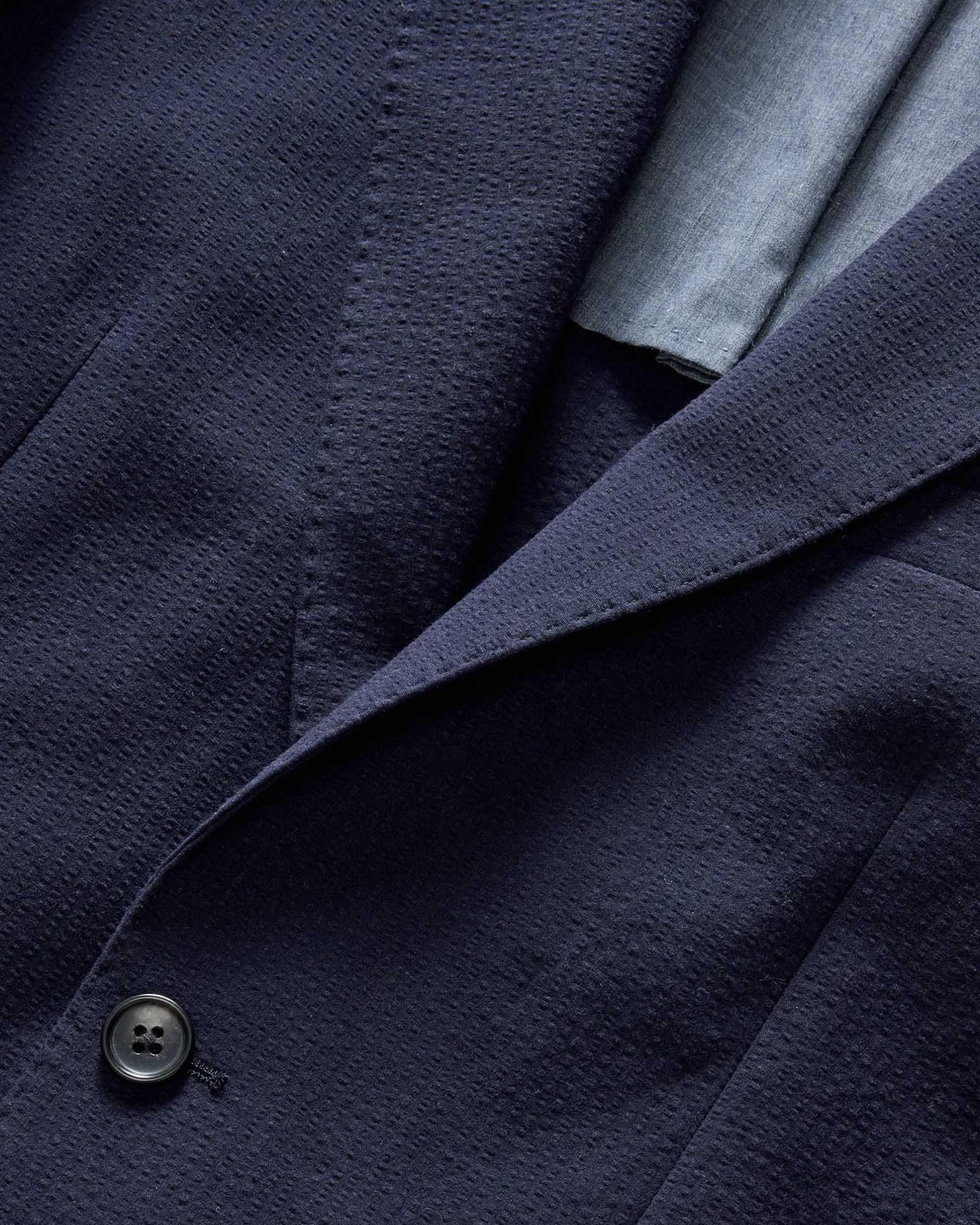The Stevens Sportcoat in Navy Linen Seersucker - Image 4