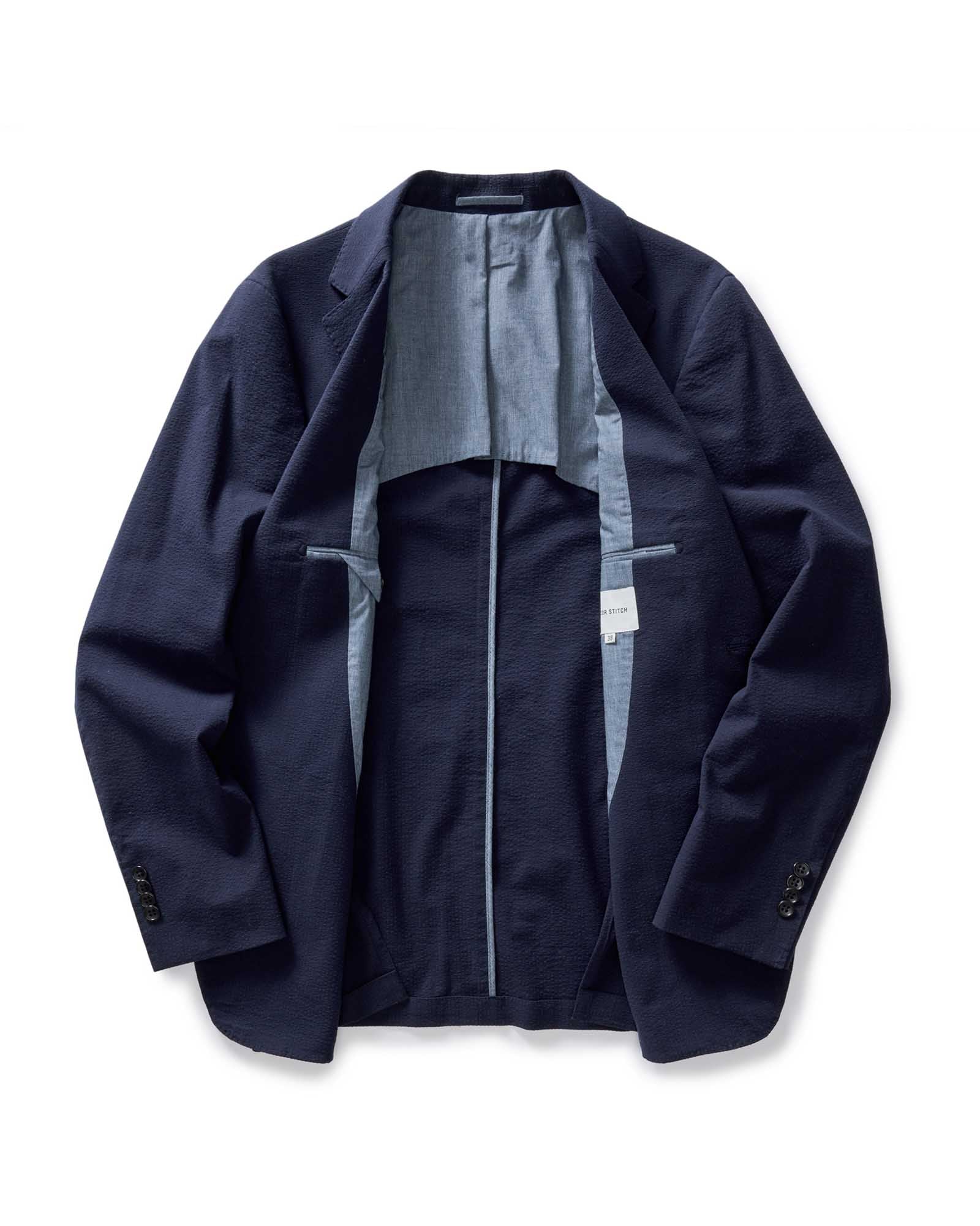 The Stevens Sportcoat in Navy Linen Seersucker - Image 5