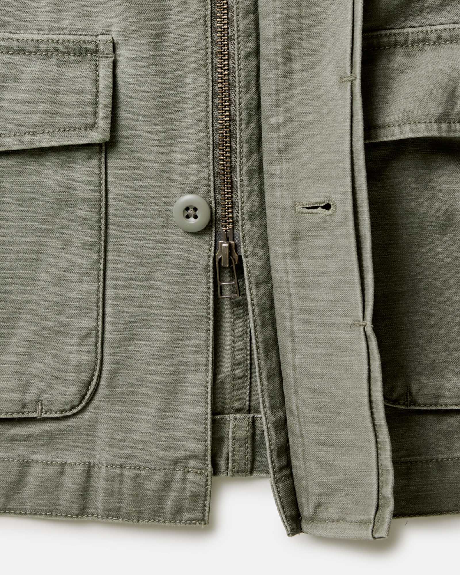 The Surplus Jacket in Field Olive Reverse Sateen - Image 9