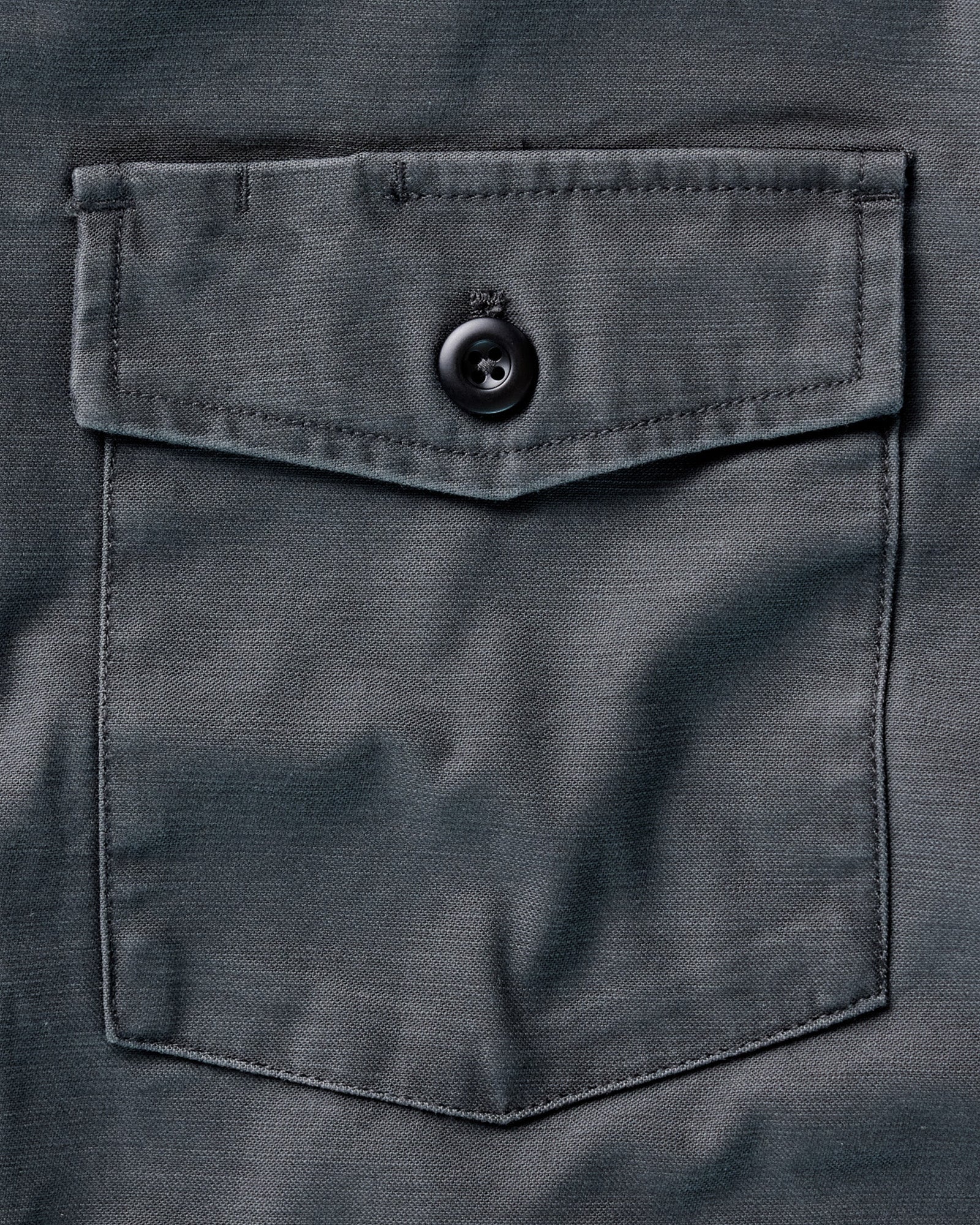 The Surplus Shirt in Faded Black Reverse Sateen - Image 7