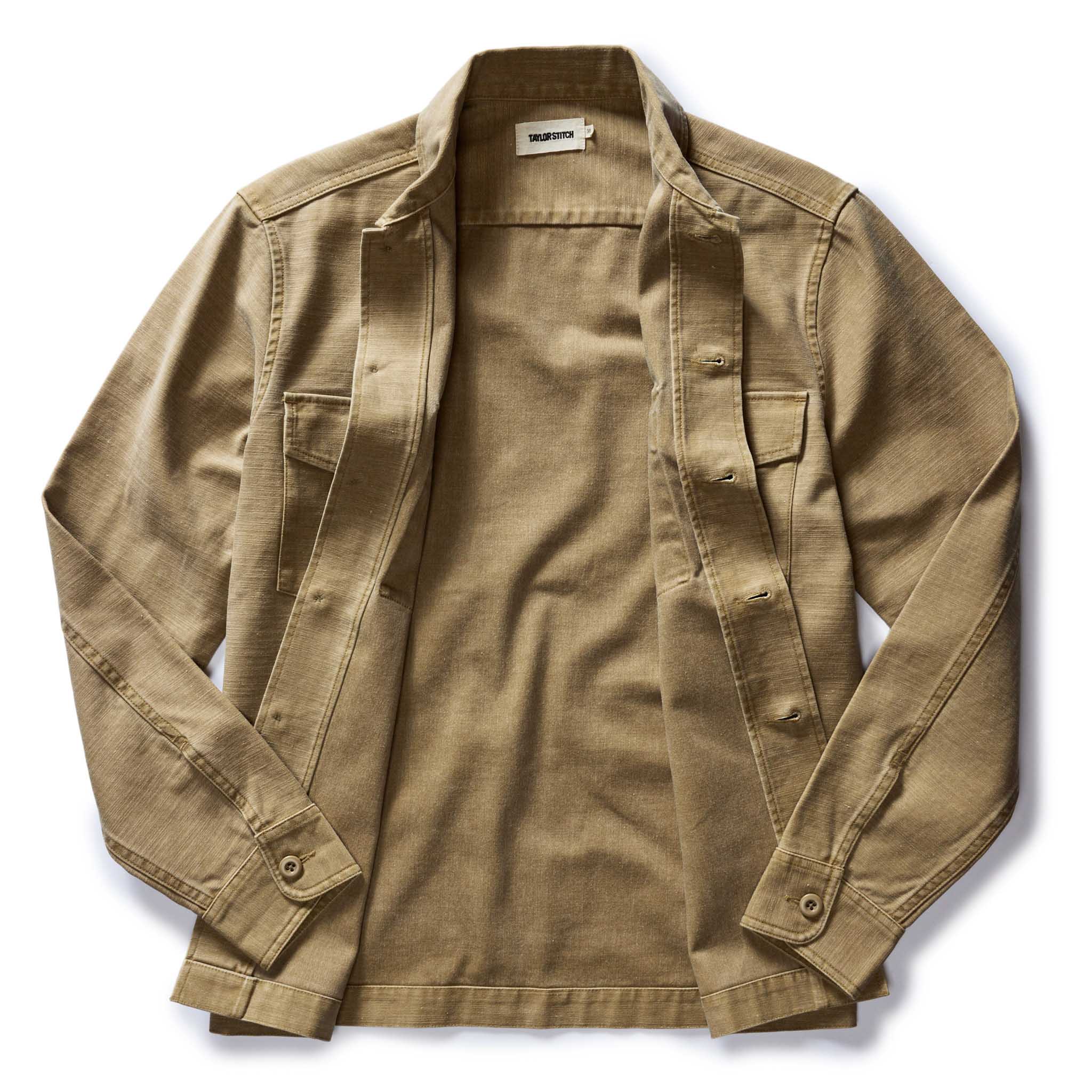 The Surplus Shirt in Field Khaki Reverse Sateen - Image 6
