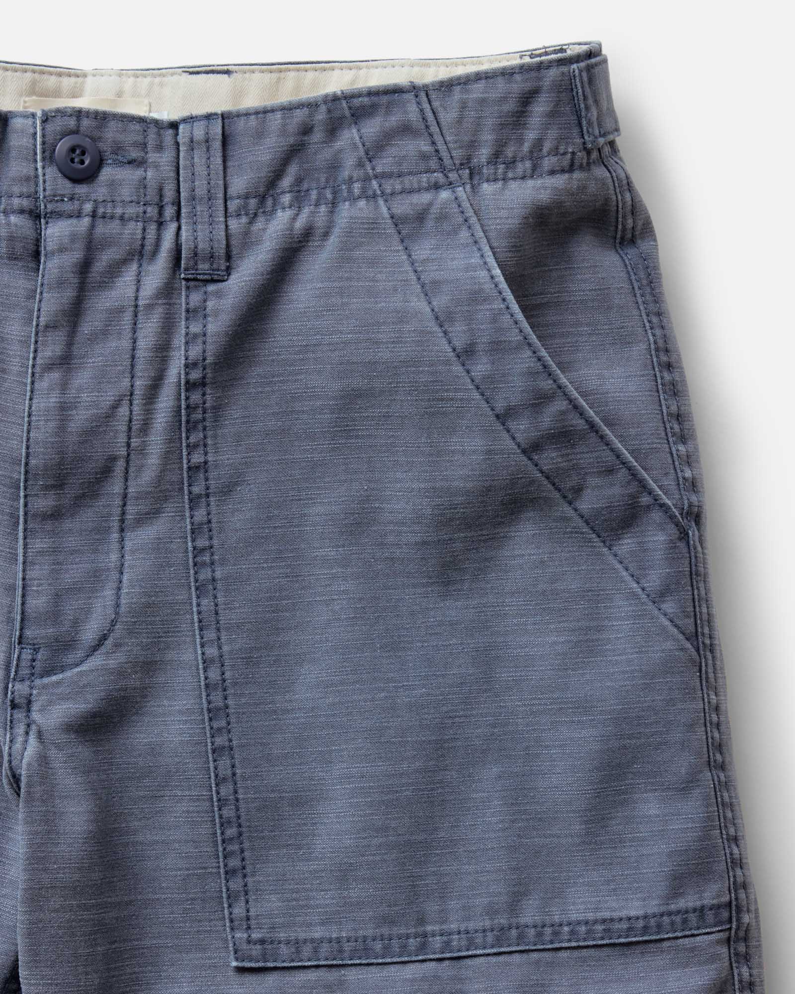 The Surplus Short in Navy Reverse Sateen - Image 4