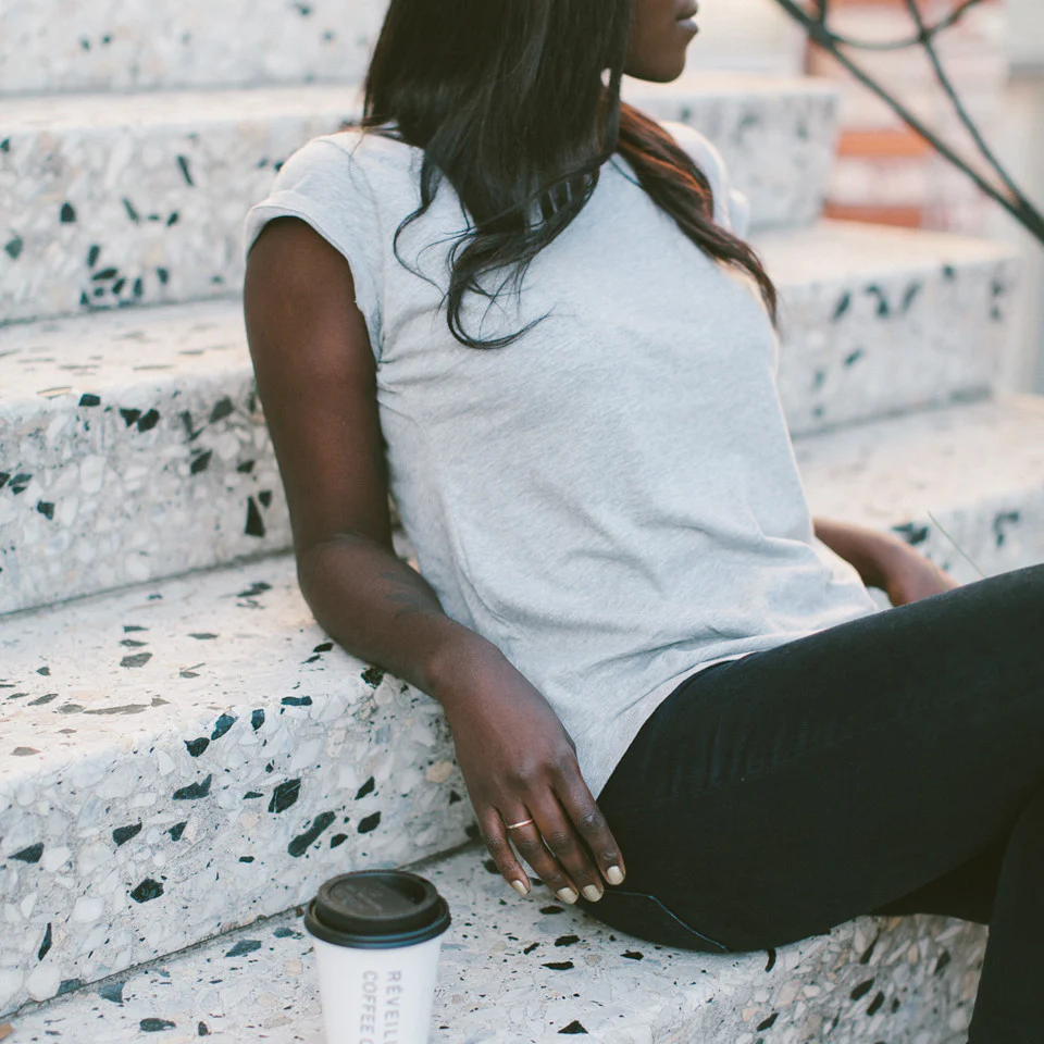 The Aidan - Heather Grey Tee - Image 6