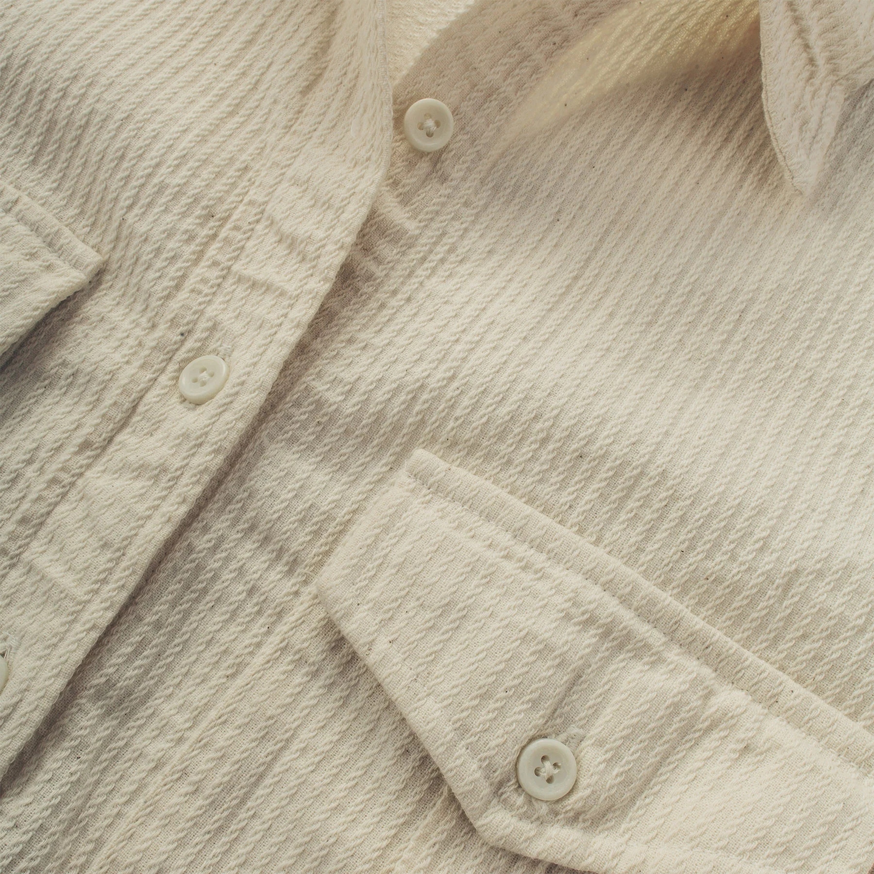 The Andie Shirt in Natural Corded Denim - Image 3