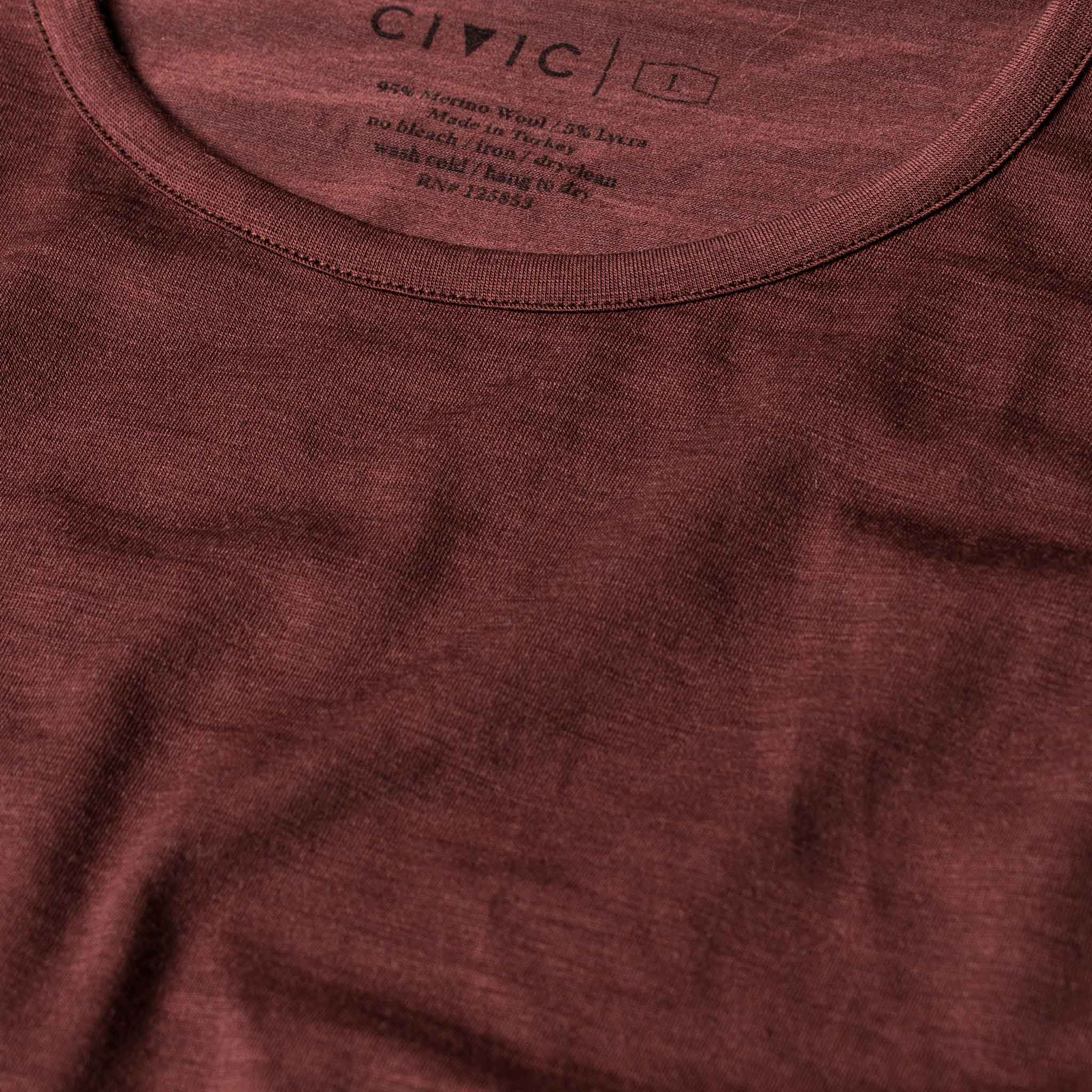 The Antoni Tee in Heather Brick - Image 6