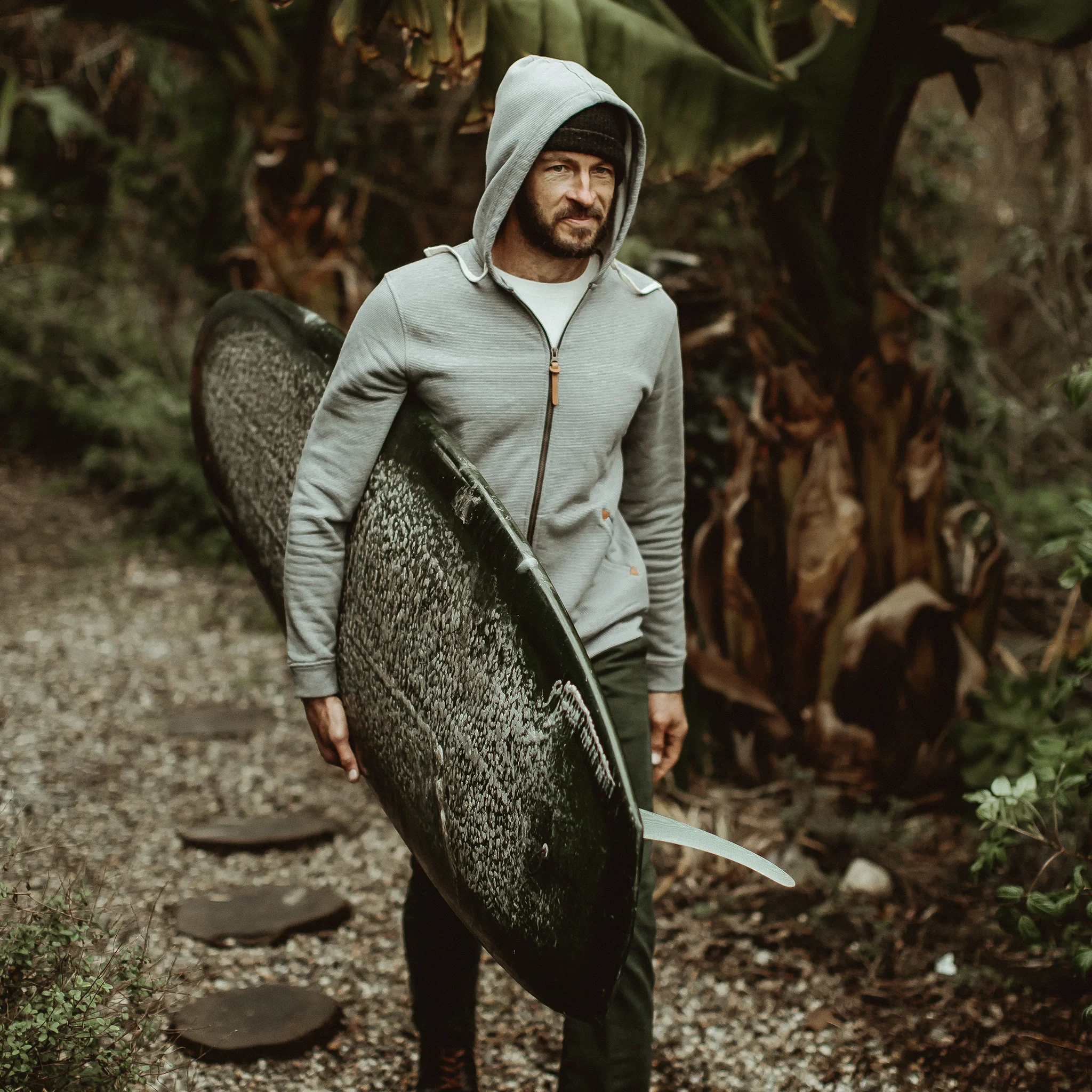 The Après Hoodie in Grey Stripe - Image 2