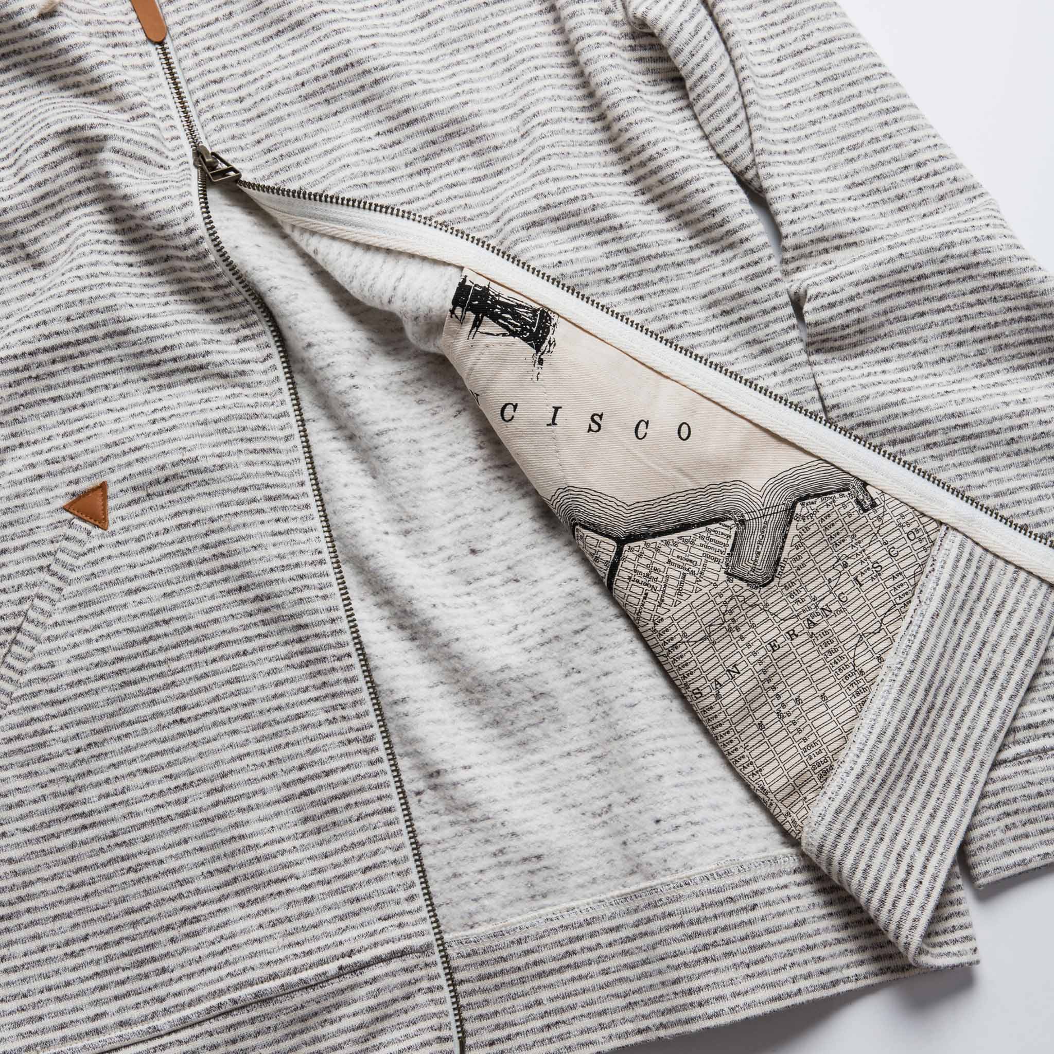 The Après Hoodie in Natural Hemp Stripe - Image 9