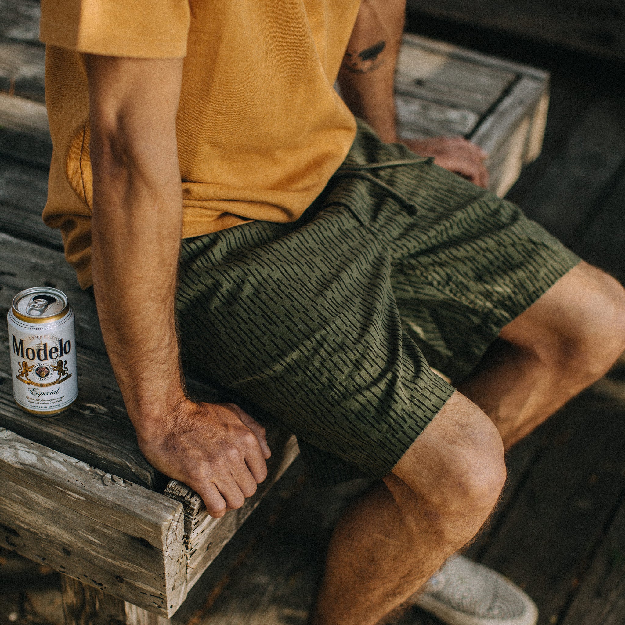 The Après Short in Rain Drop Camo - Image 5