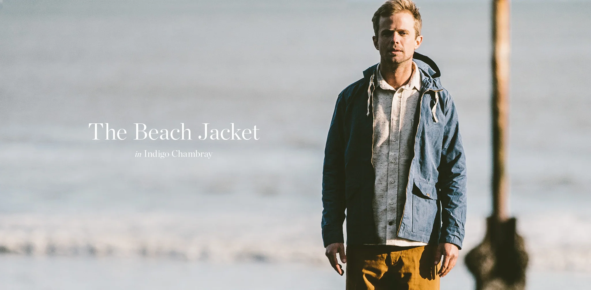 The Beach Jacket in Indigo Chambray - Image 9
