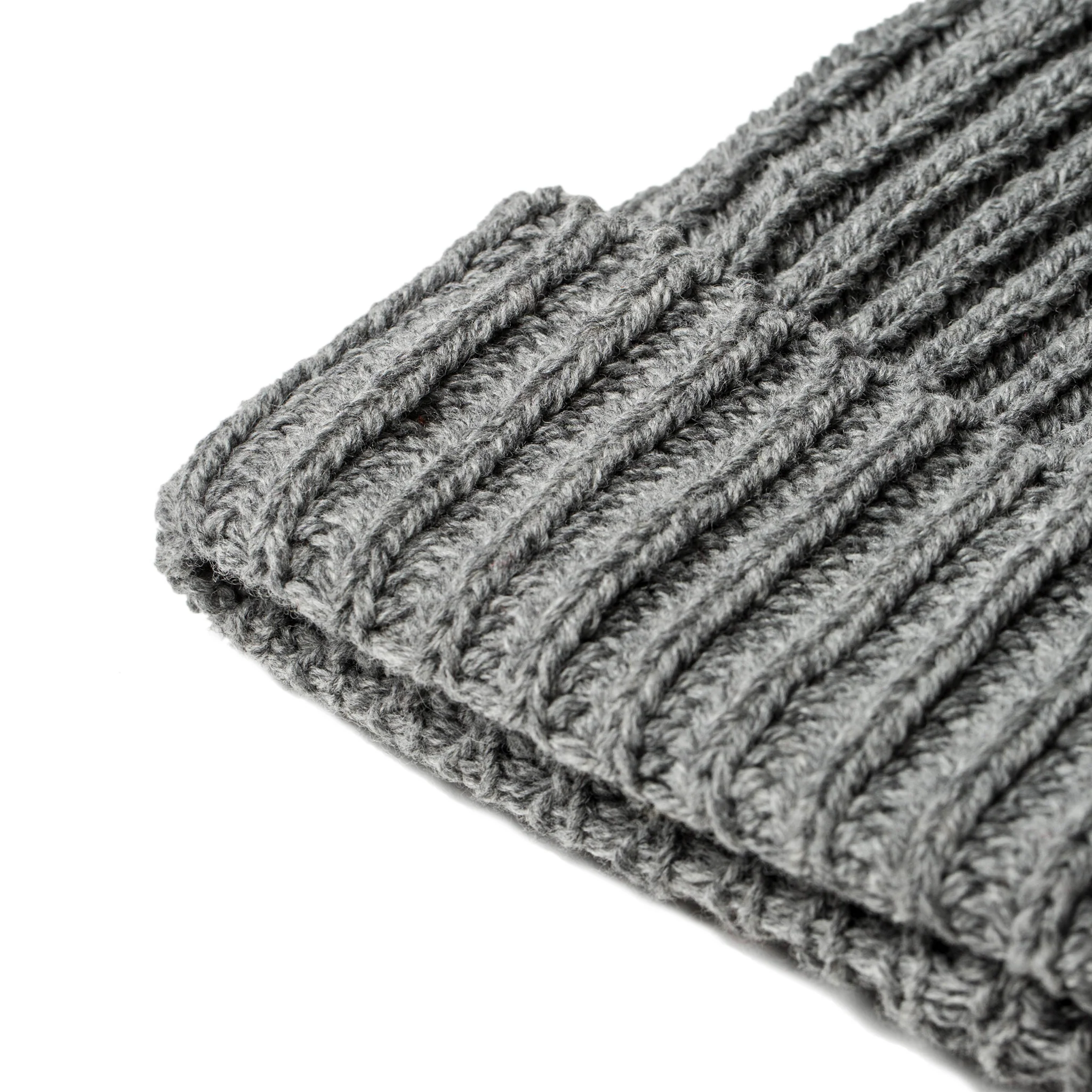 The Beanie in Grey Melange Merino - Image 2