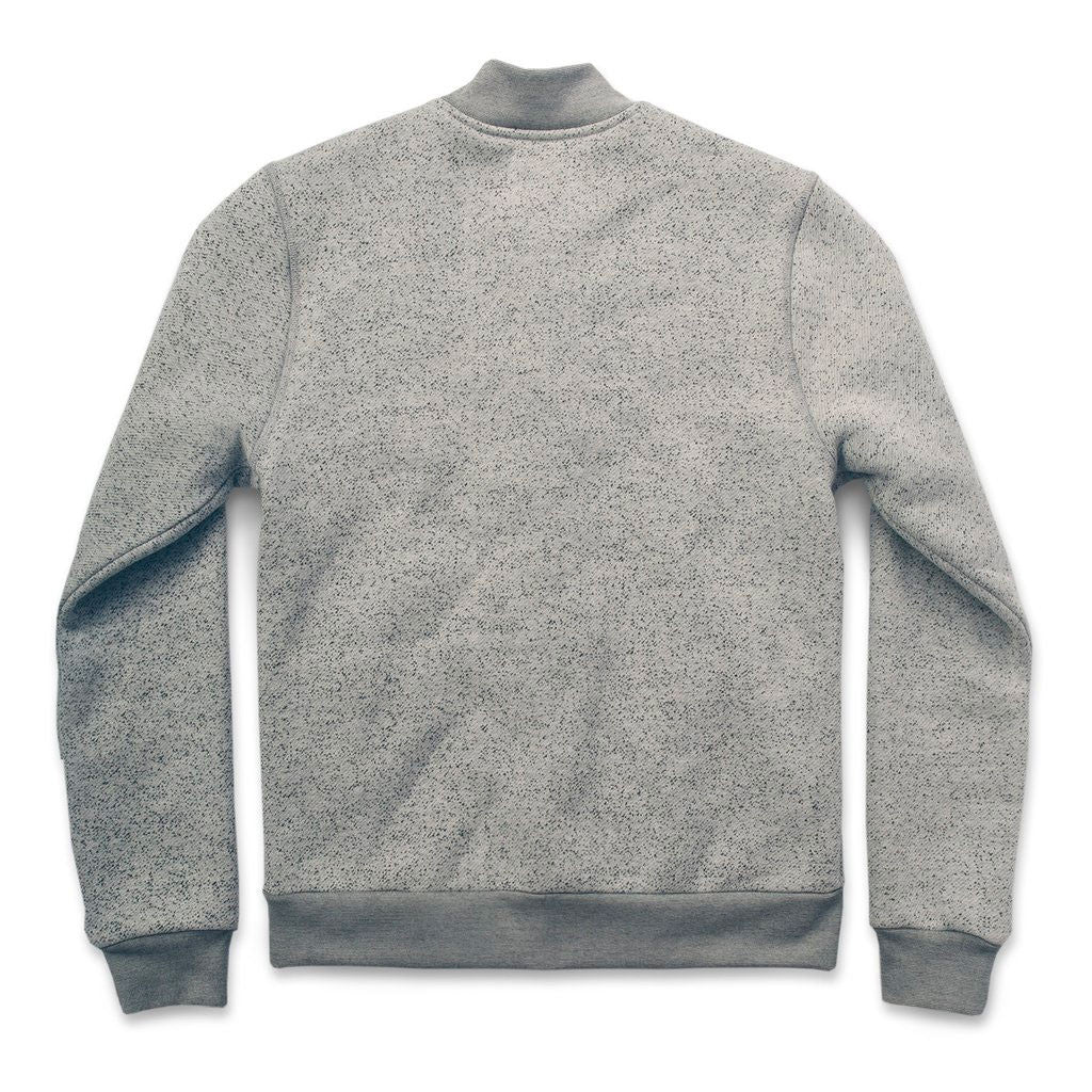 The Bomber in White Fleck Fleece - Image 5