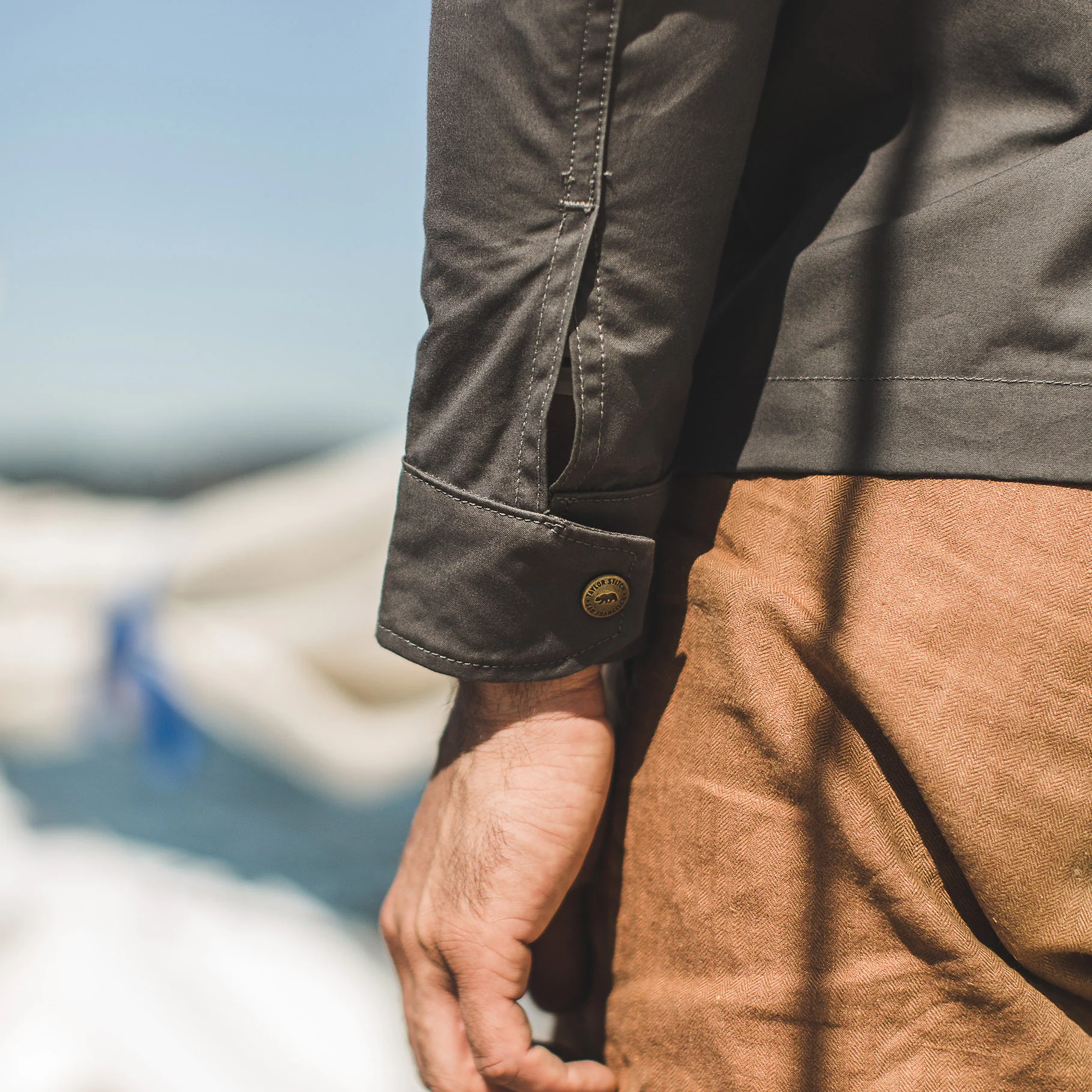 The Bomber Jacket in Charcoal - Image 5