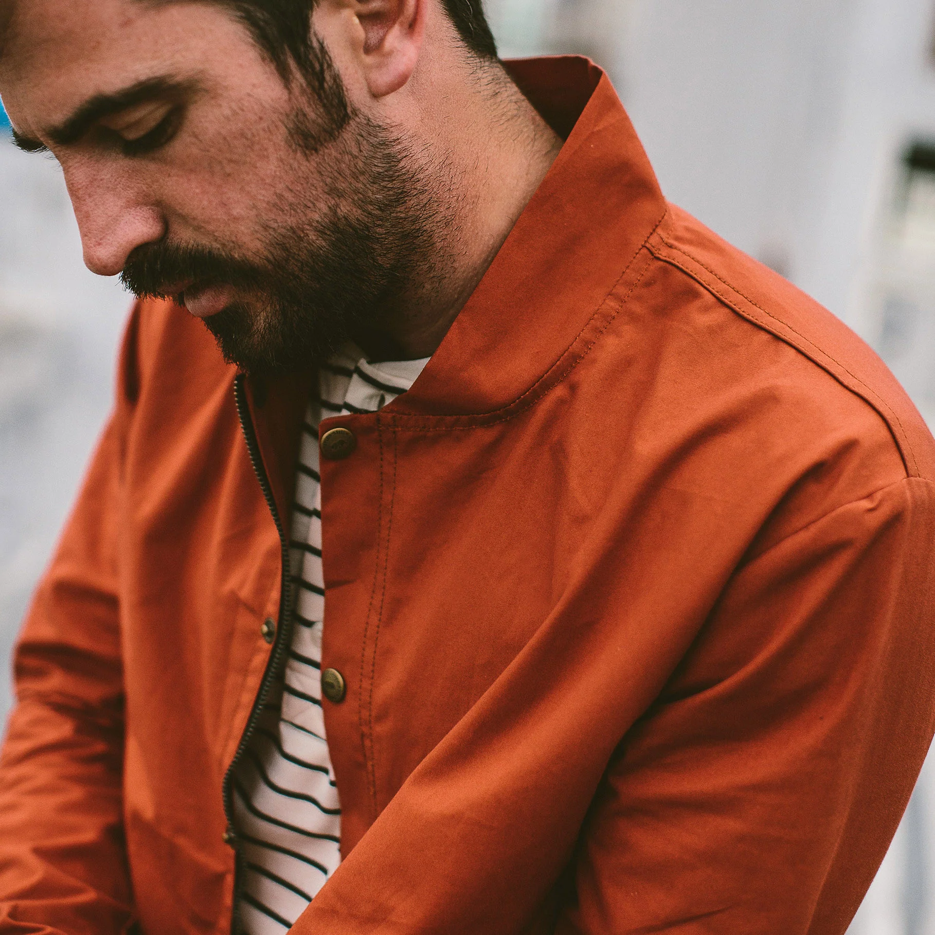 The Bomber Jacket in Rust - Image 3
