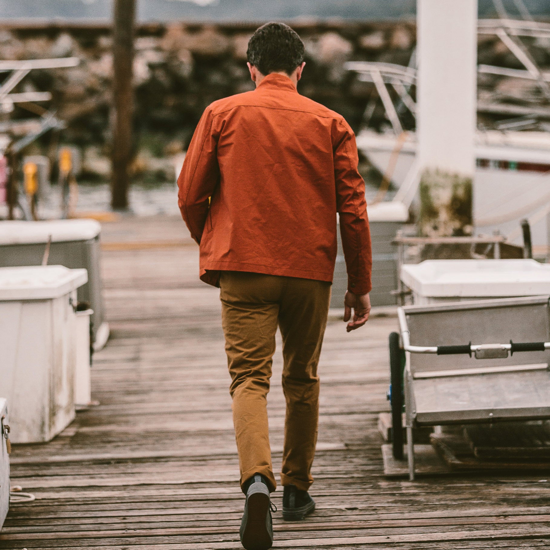 The Bomber Jacket in Rust - Image 5