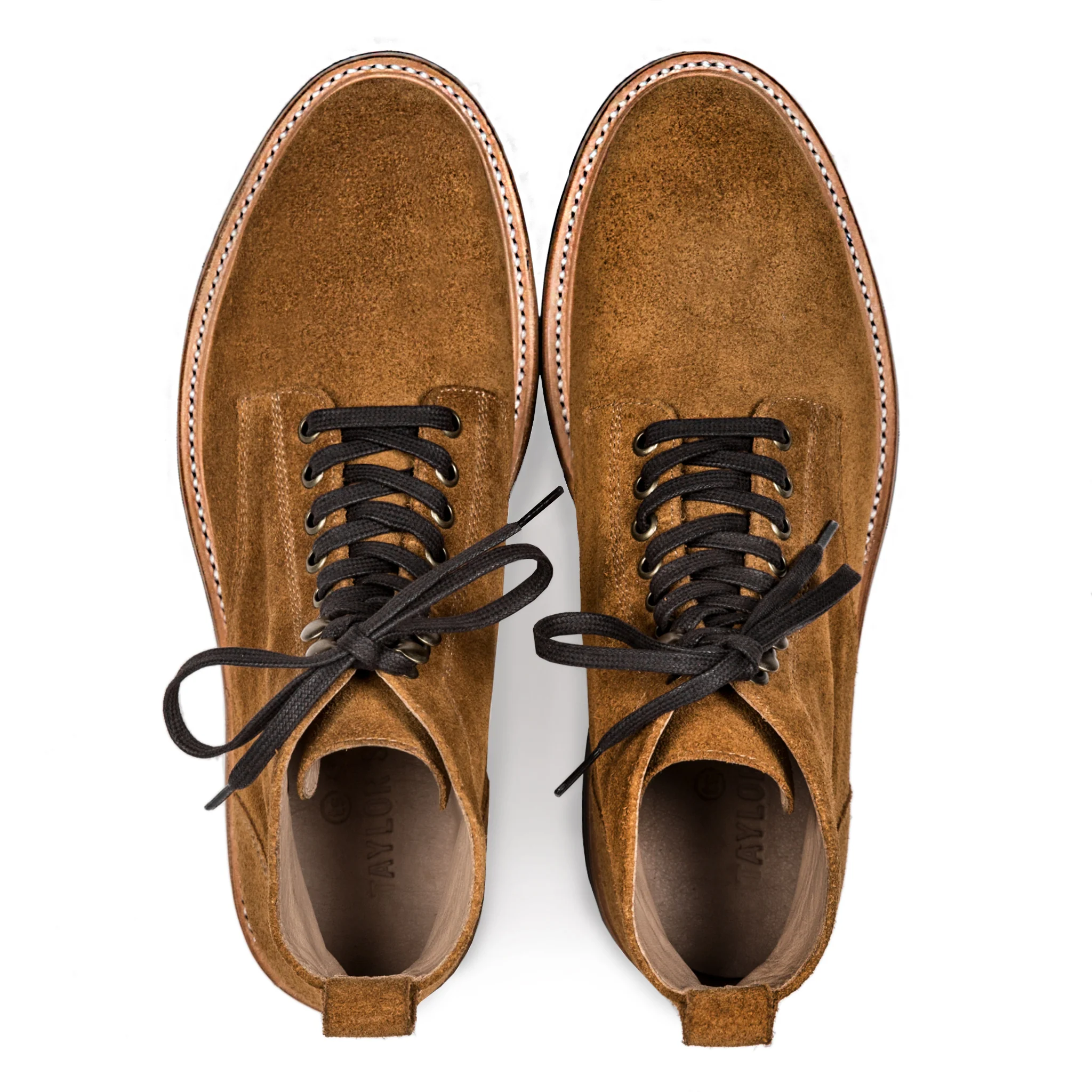 The Trench Boot in Golden Weatherproof Suede - Image 7