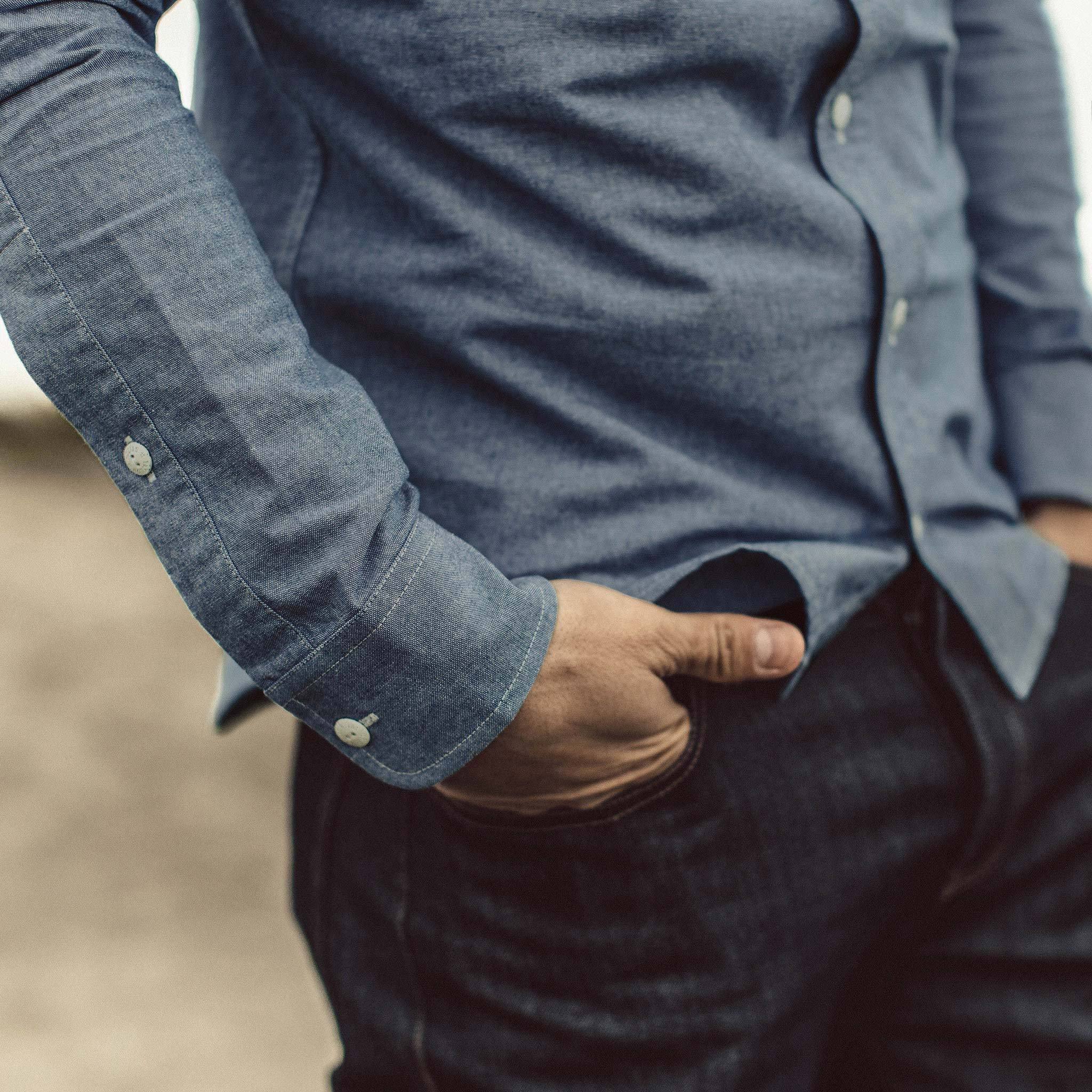 The California in Blue Everyday Chambray - Image 3