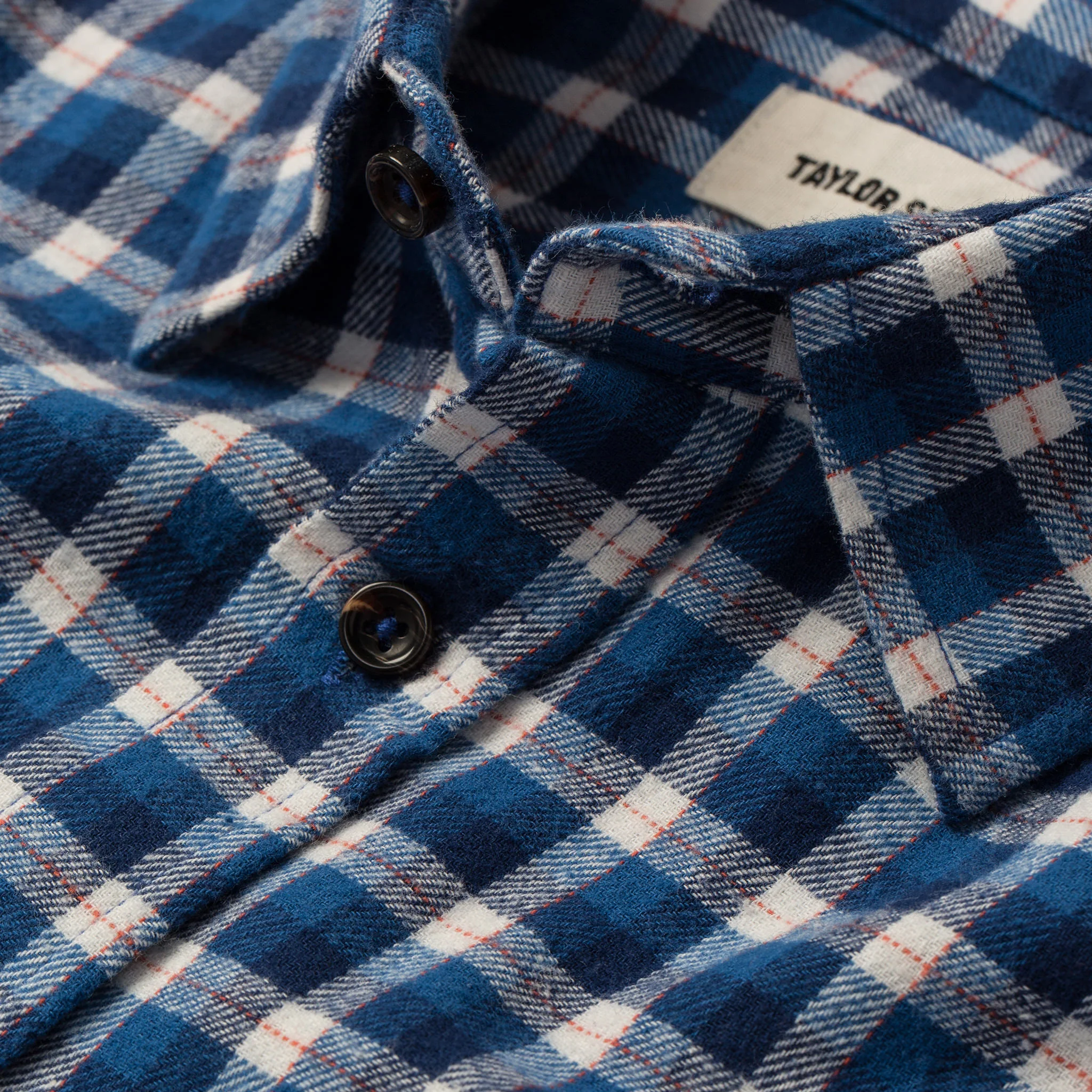 The California in Brushed Navy Plaid - Image 8