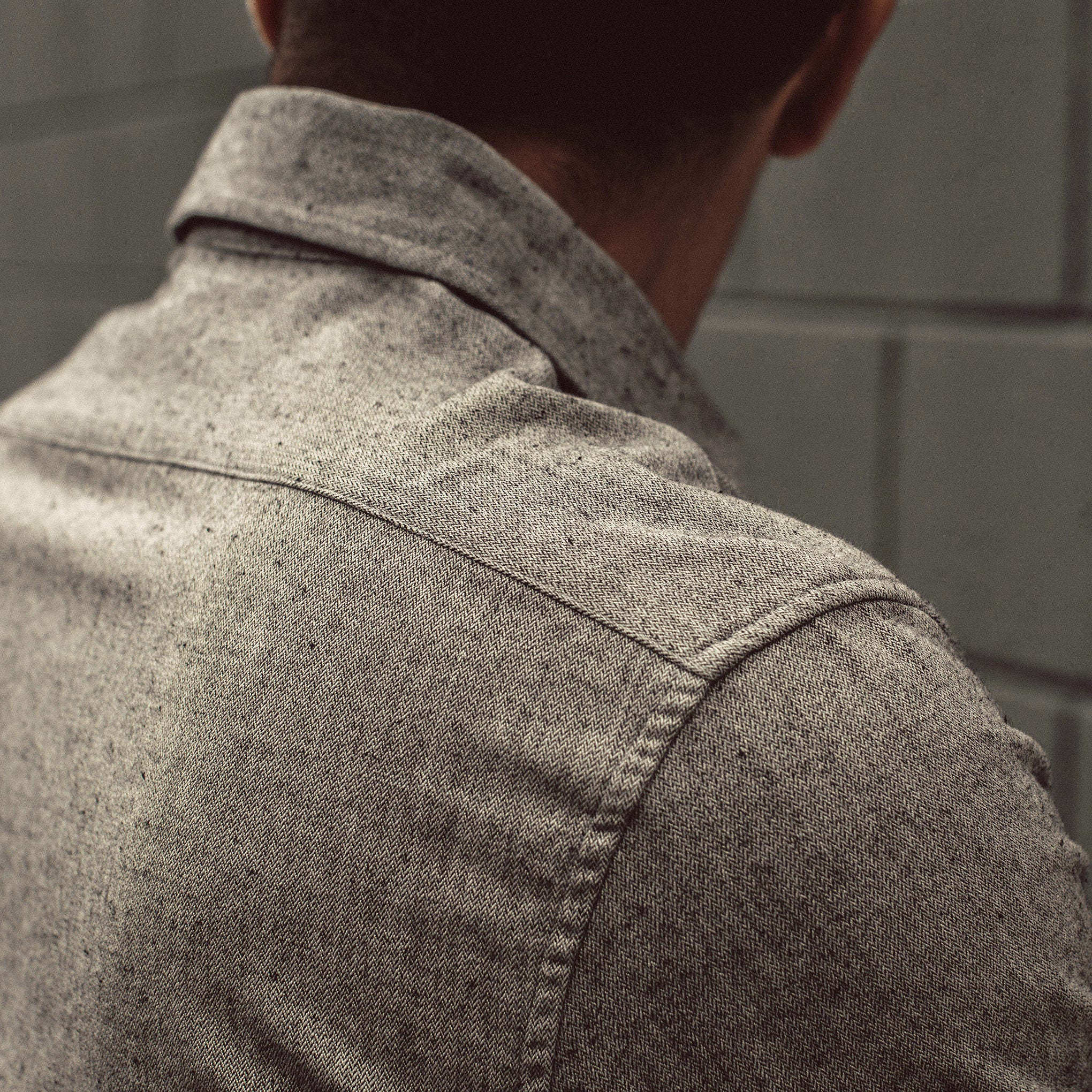 The California in Charcoal Herringbone - Image 5