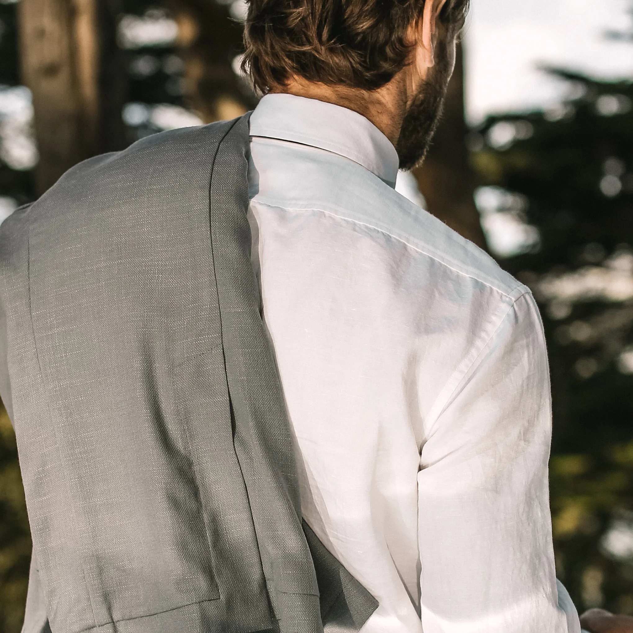 The California in Natural Slub Linen - Image 5