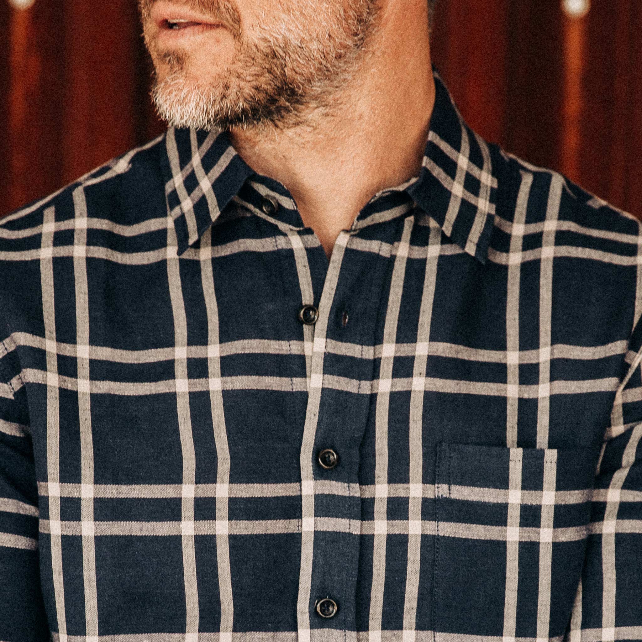 The California in Navy Plaid - Image 3