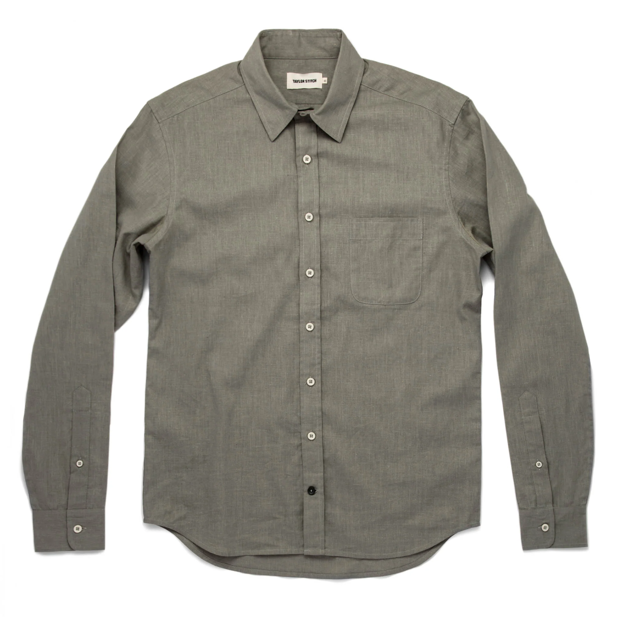 The California in Olive Hemp Poplin - Image 9