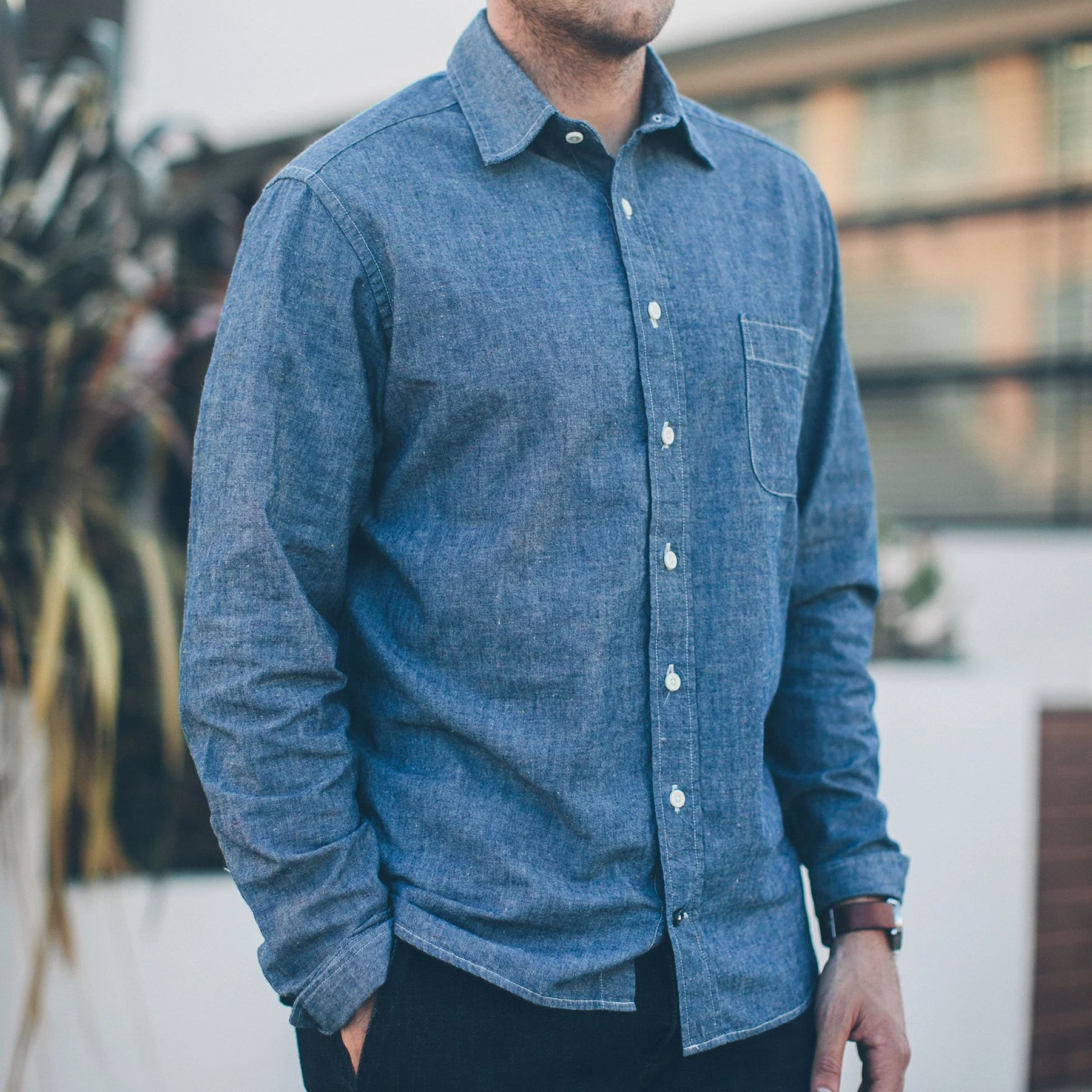 The California in Selvage Confetti Chambray - Image 6
