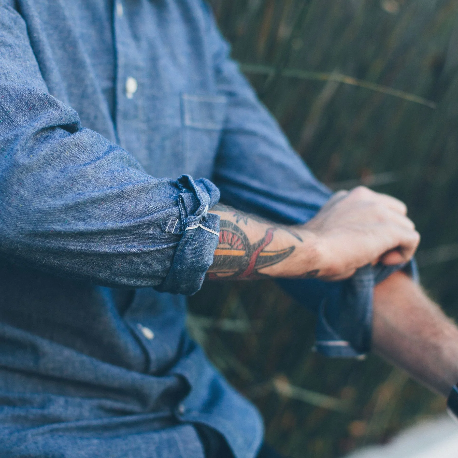 The California in Selvage Confetti Chambray - Image 7